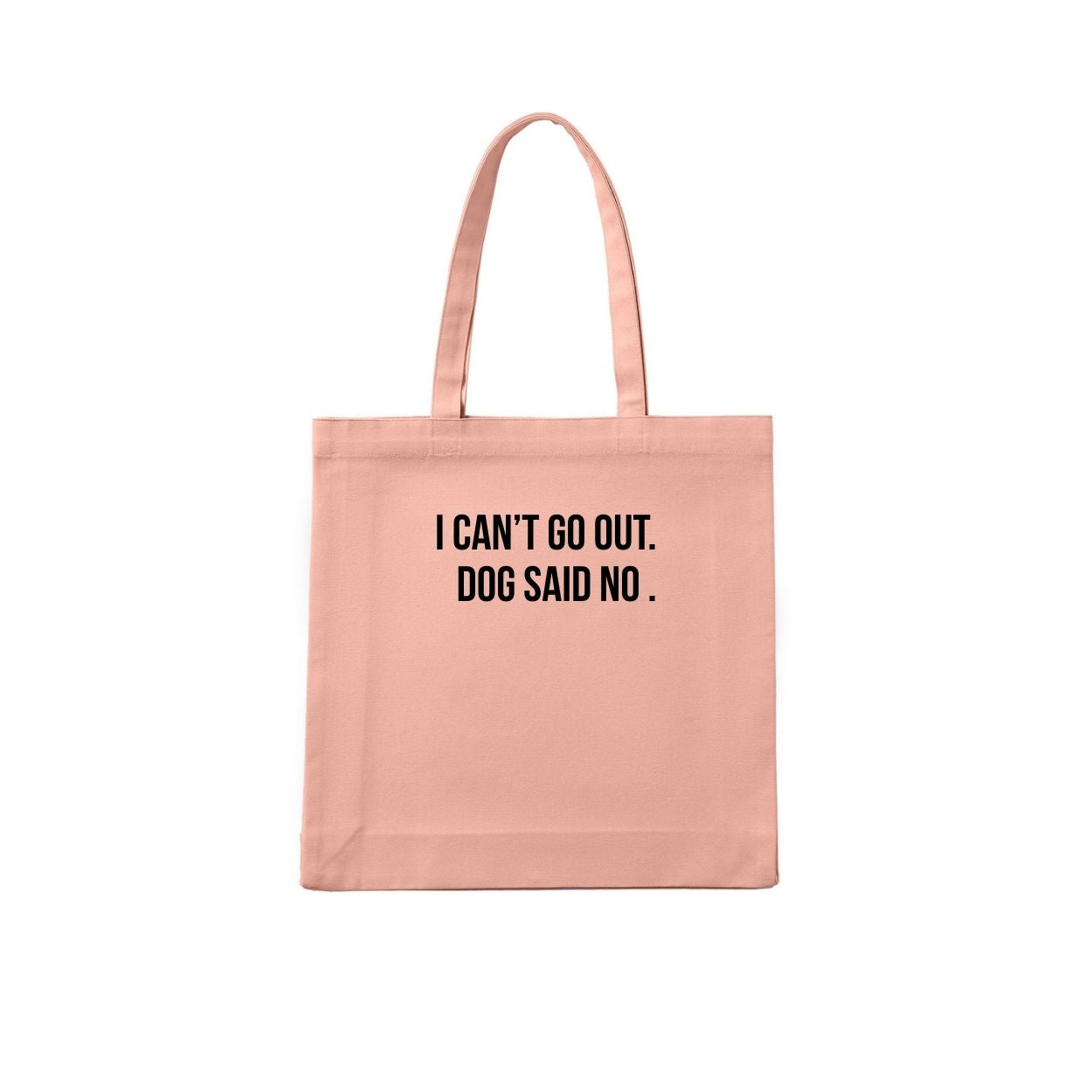 I CANT GO OUT DOG SAID NO Tote Bag