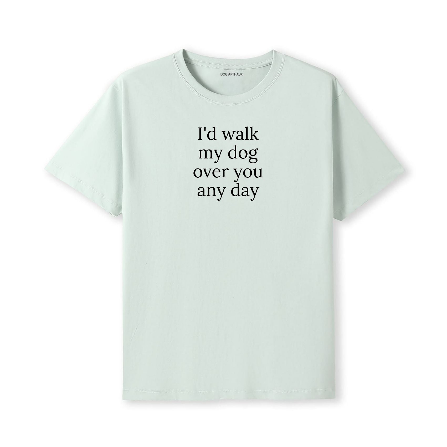 I'd Walk My Dog Over You Any Day T-Shirt