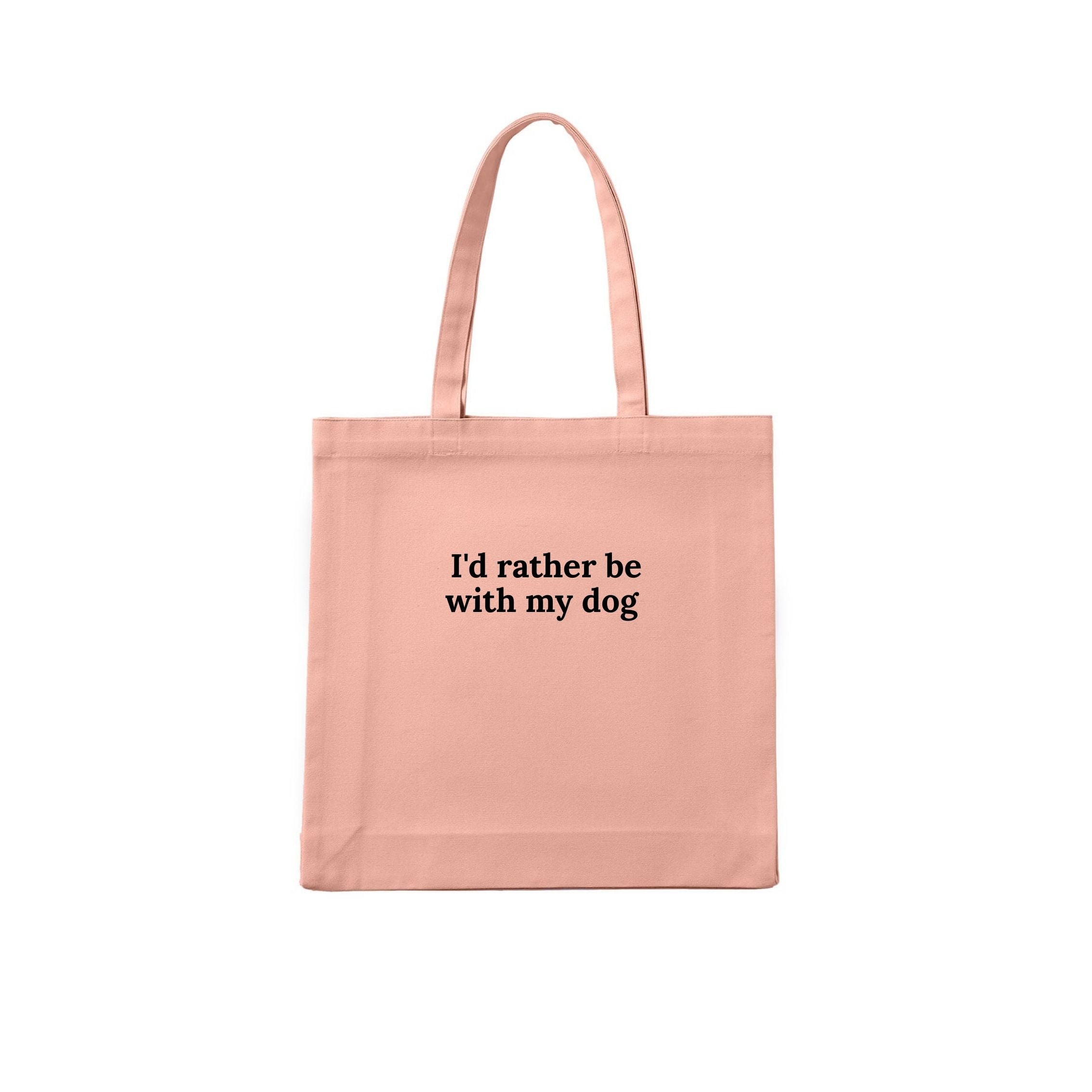 I'd Rather Be With My Dog 2 Tote Bag - detail view