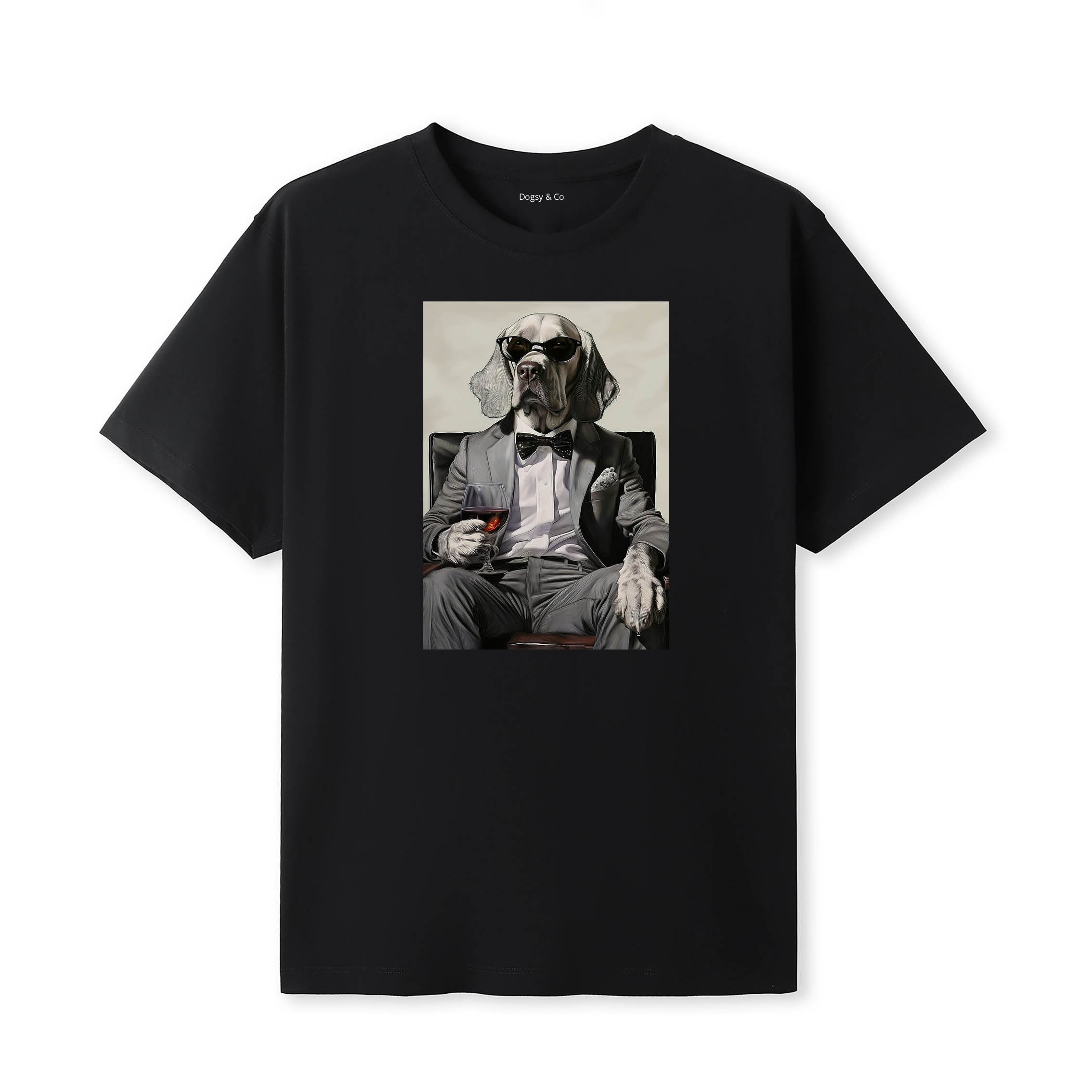 Irish Setter distinguished gentleman dog t-shirt - black
