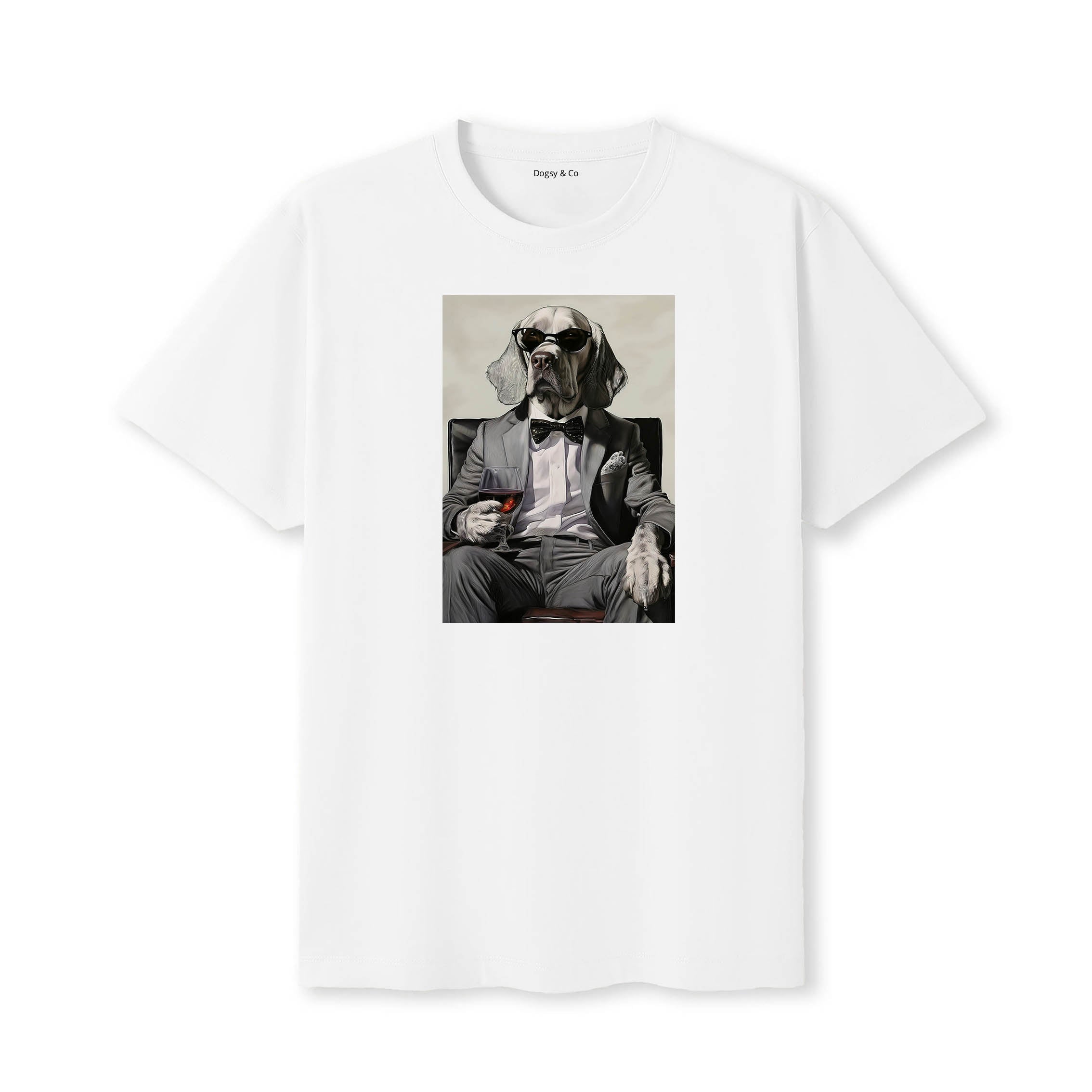 Irish Setter distinguished gentleman dog t-shirt - white