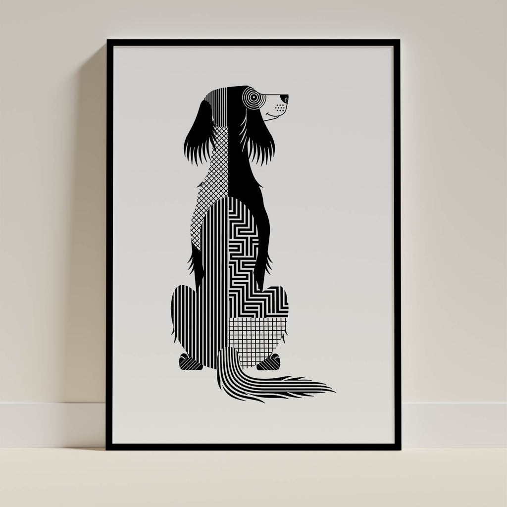 Irish Setter Geometric Line Art mockup