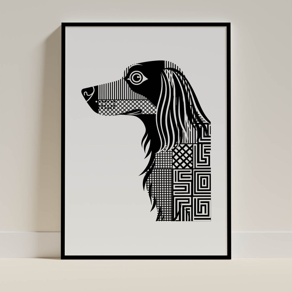 Irish Setter Geometric Line Art mockup