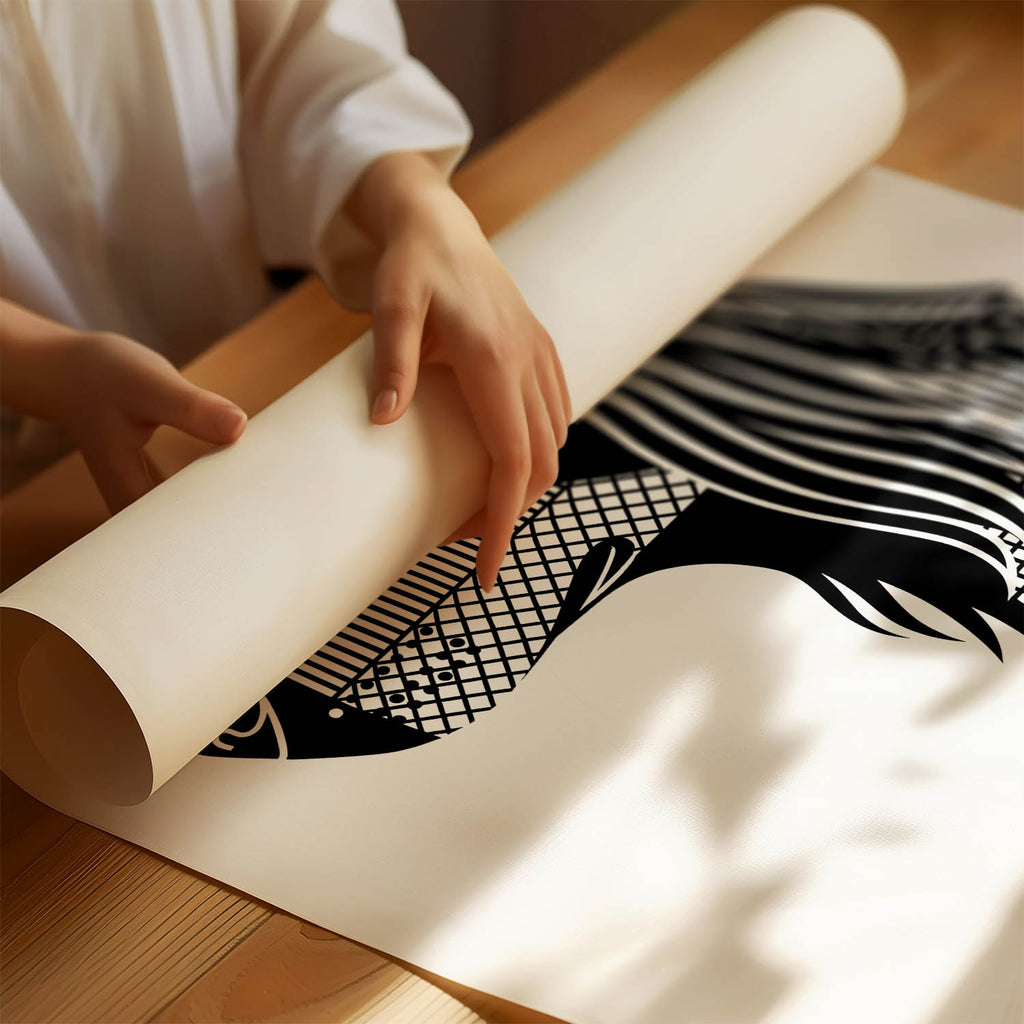 Irish Setter Geometric Line Art mockup