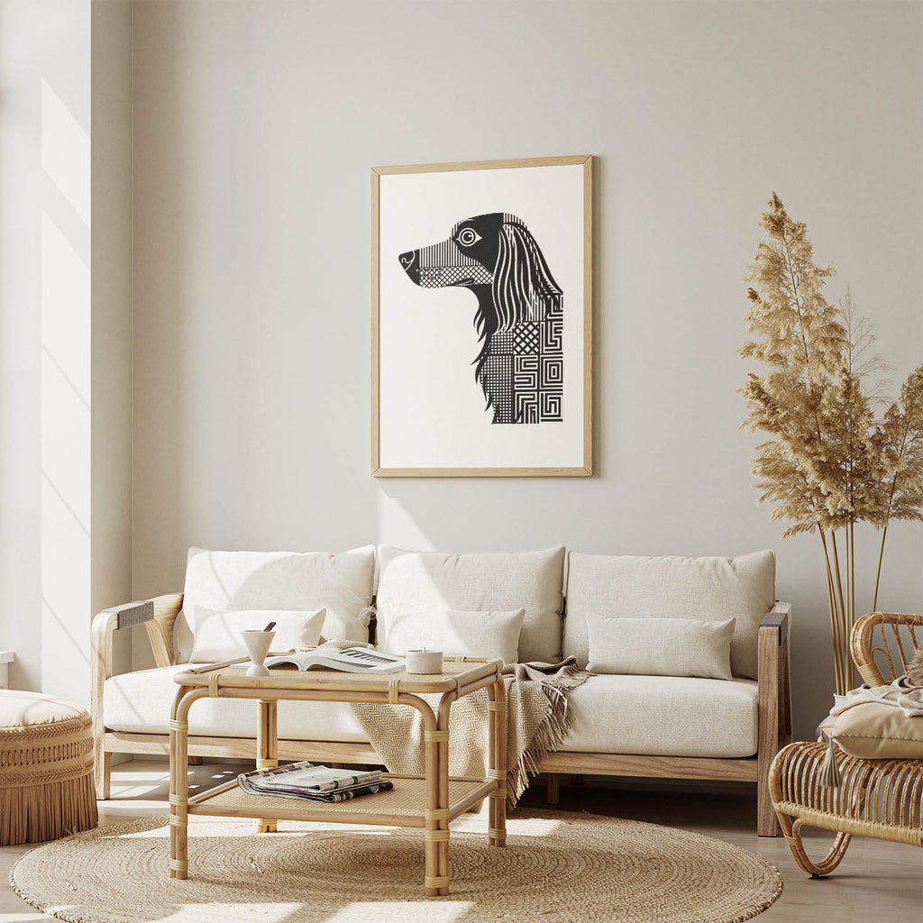 Irish Setter Geometric Line Art mockup