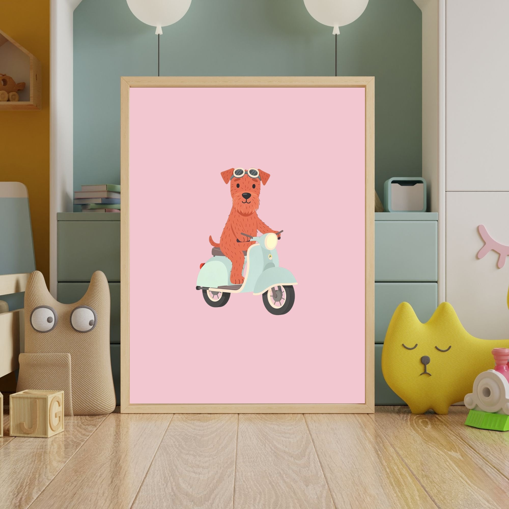 Irish Terrier Kids Nursery Wall Art Print Bundle — 22 Dog Costume Designs, 5 Colours, 6 Print Sizes | Digital Download