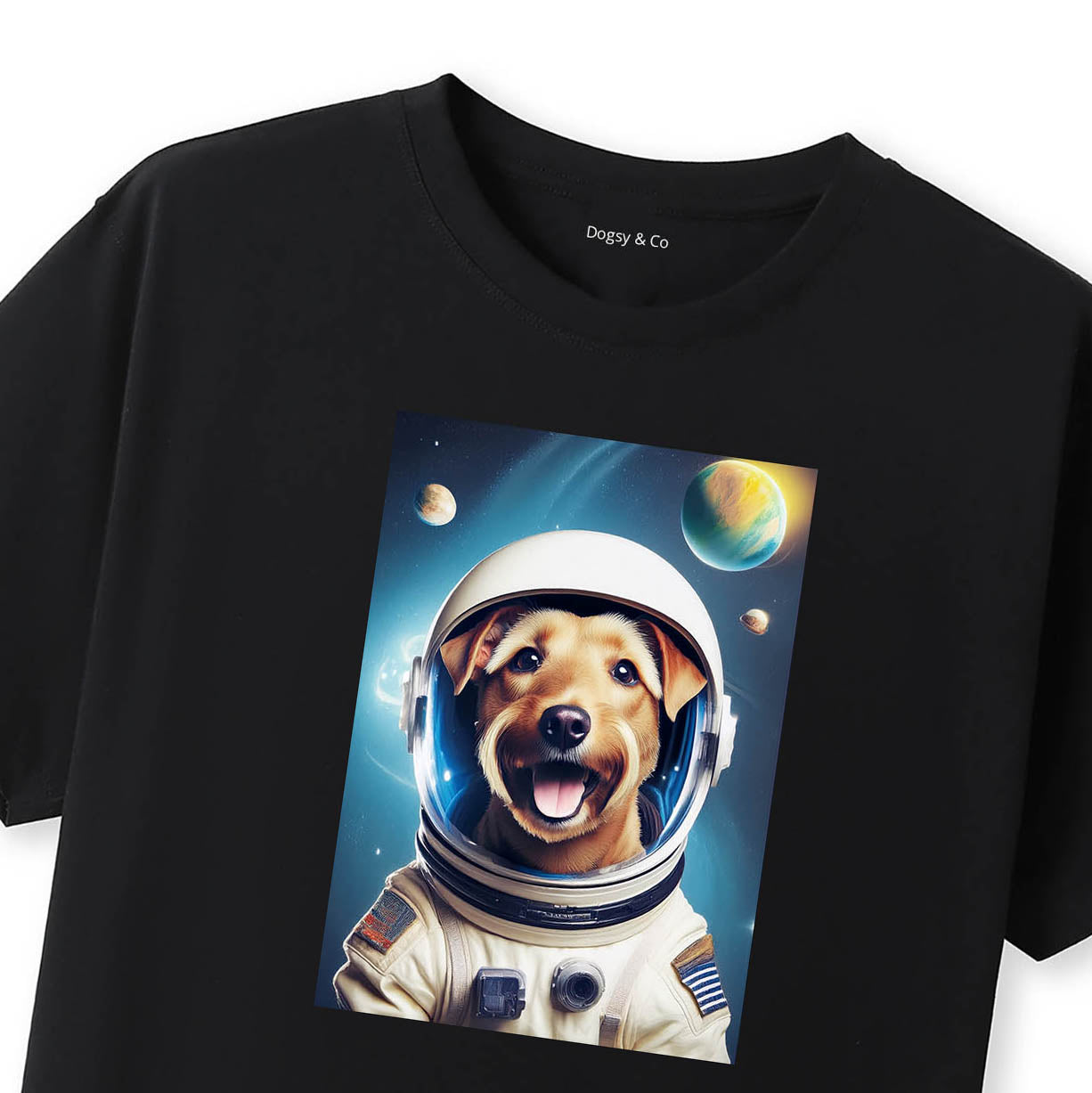 Black T-Shirt Close Up