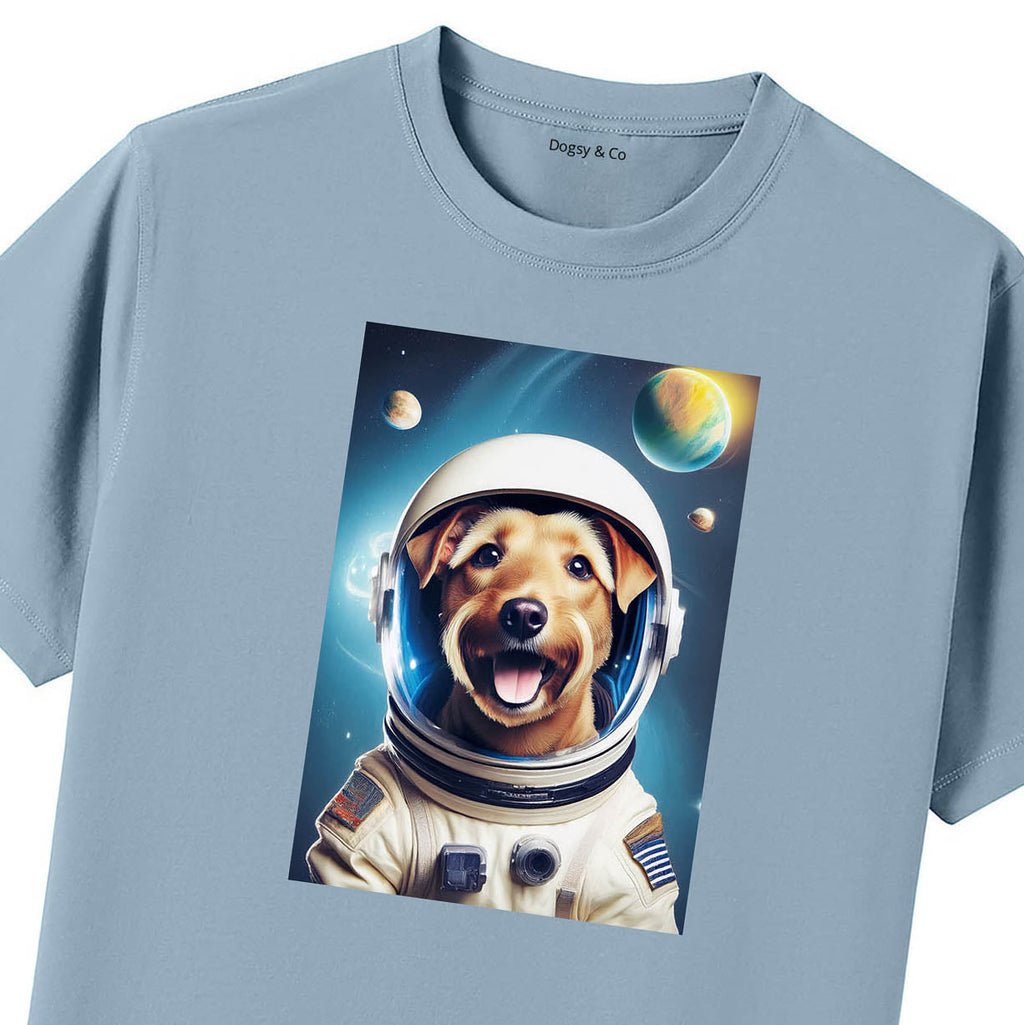 Blue T-Shirt Close Up