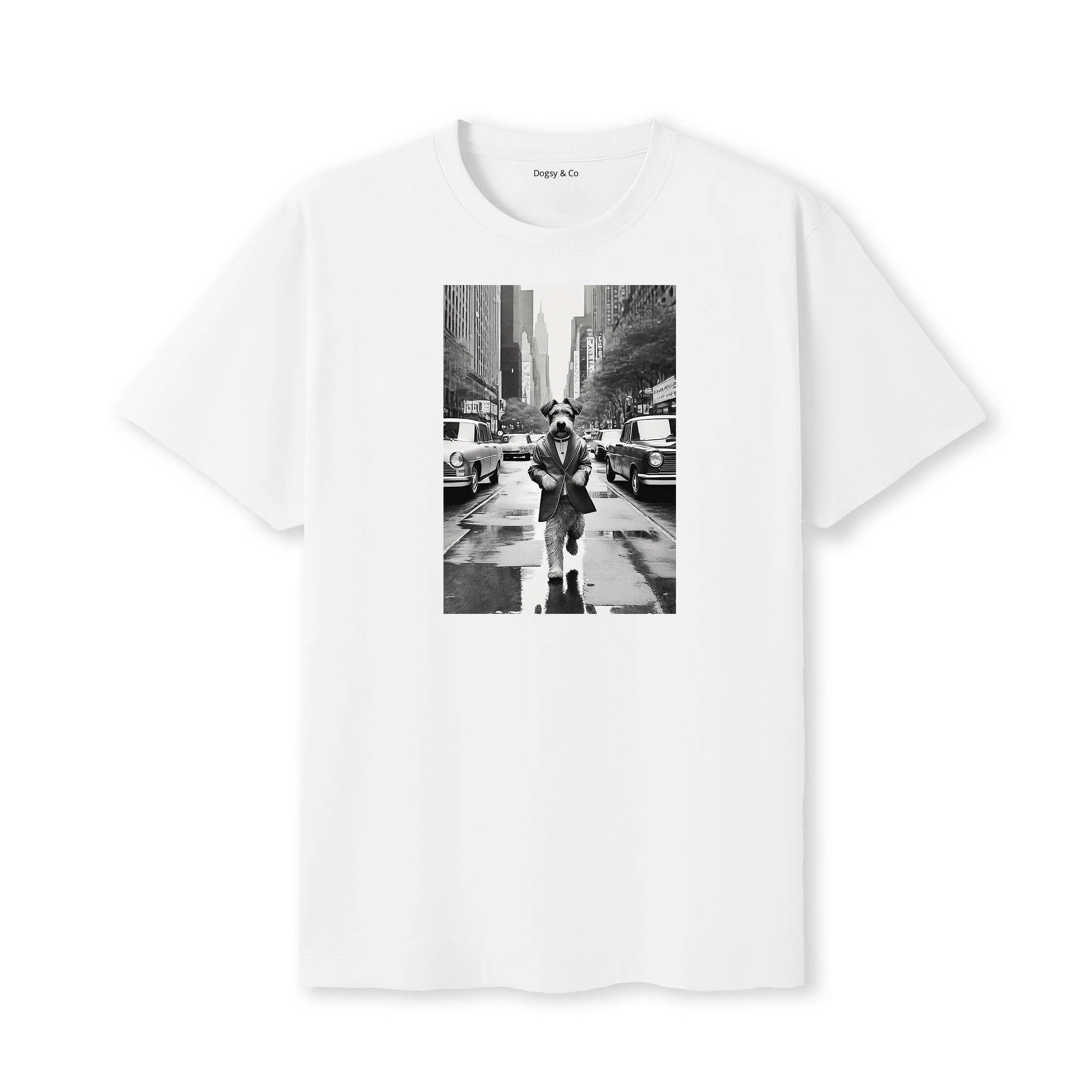 Irish Terrier Dogsy Dean T-Shirt White
