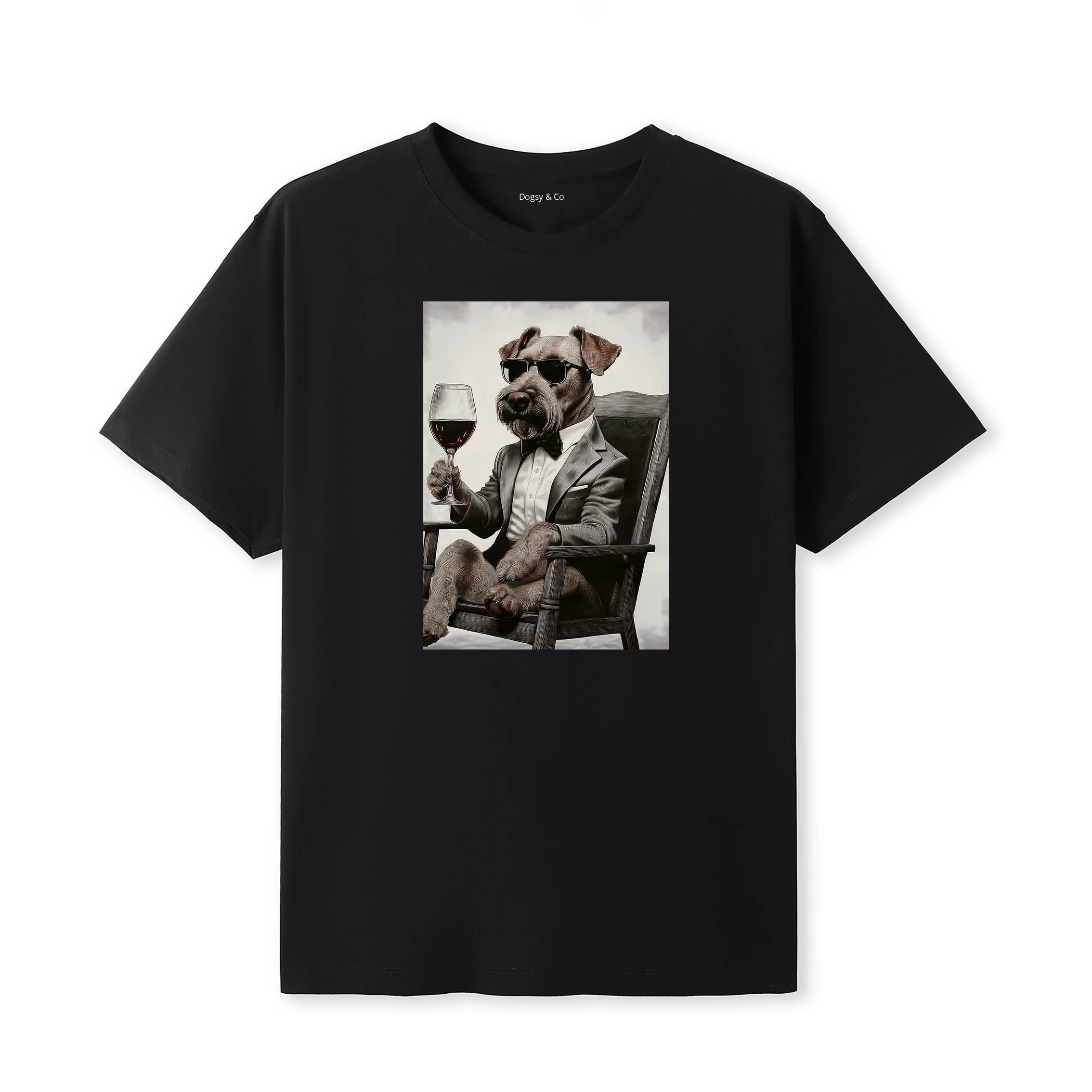 Irish Terrier distinguished gentleman dog t-shirt - black
