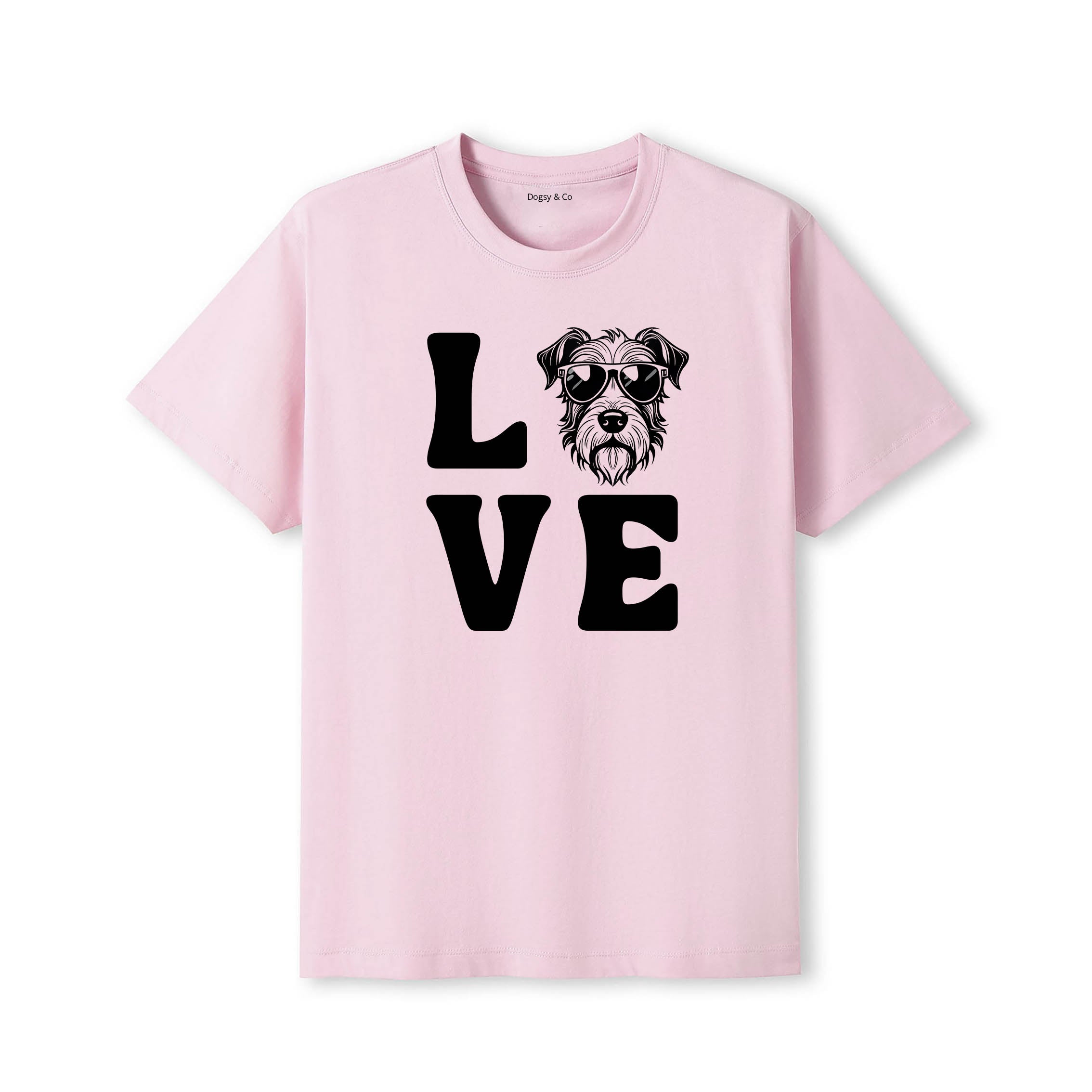 Irish Terrier LOVE DOGS Tshirt - Pink