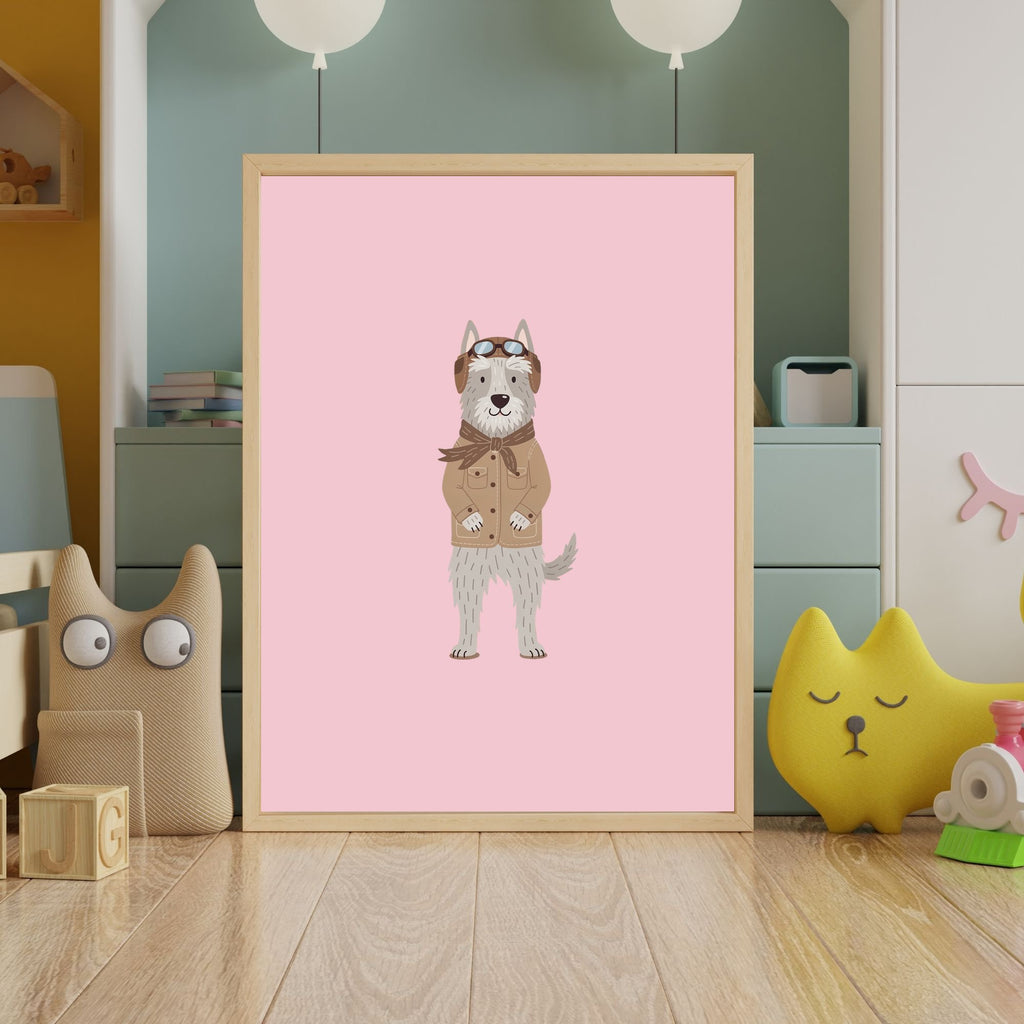 Irish Wolfhound Kids Nursery Wall Art Print Bundle — 22 Dog Costume Designs, 5 Colours, 6 Print Sizes | Digital Download
