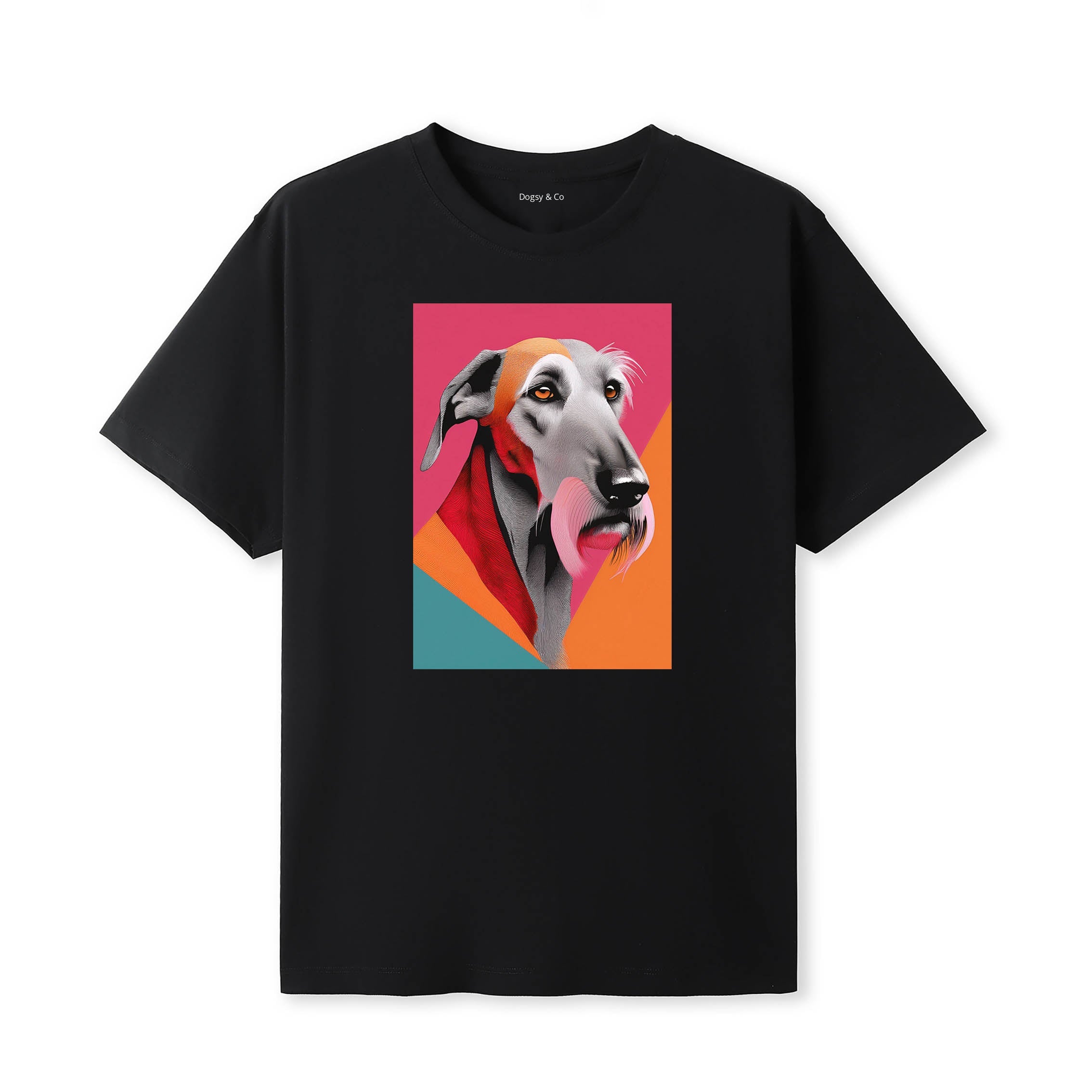 Irish Wolfhound Mod Pop Dogs T-Shirt Artwork