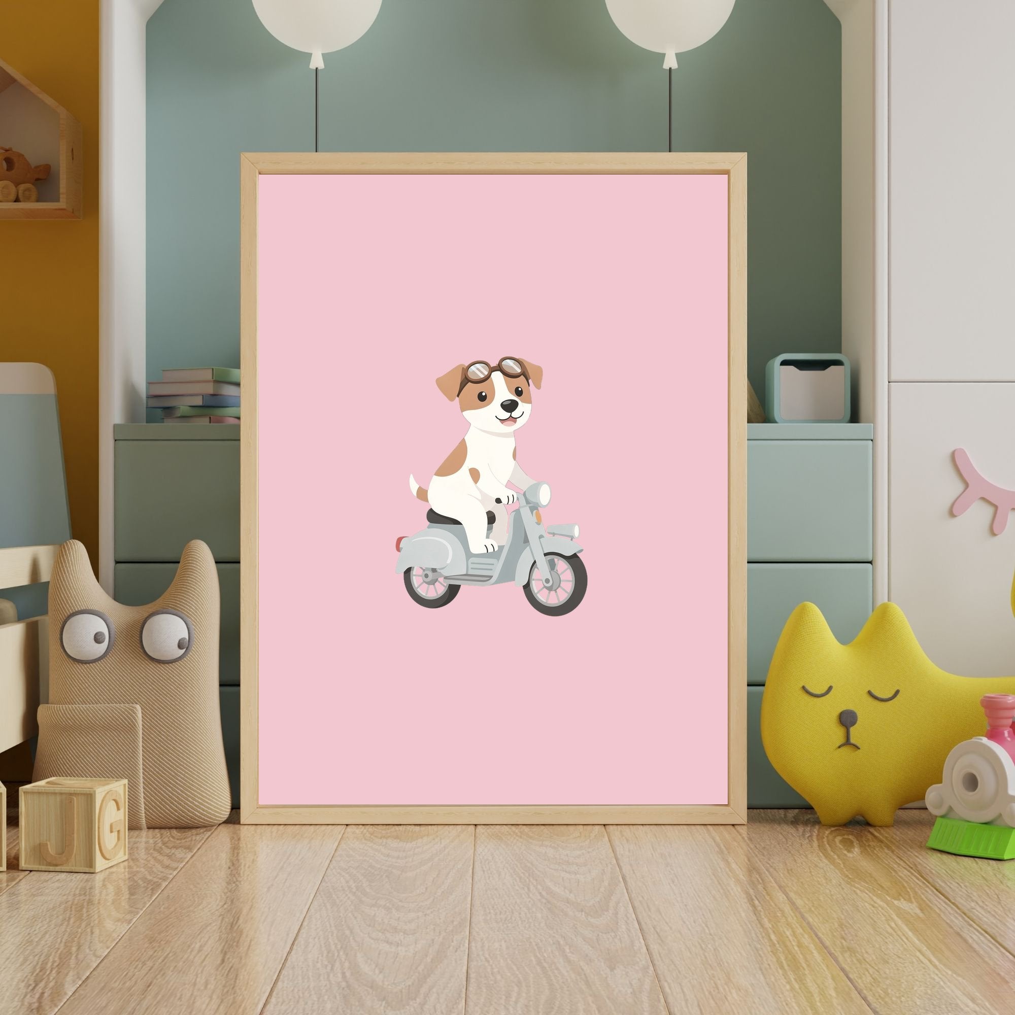 Jack Russell Kids Nursery Wall Art Print Bundle — 22 Dog Costume Designs, 5 Colours, 6 Print Sizes | Digital Download