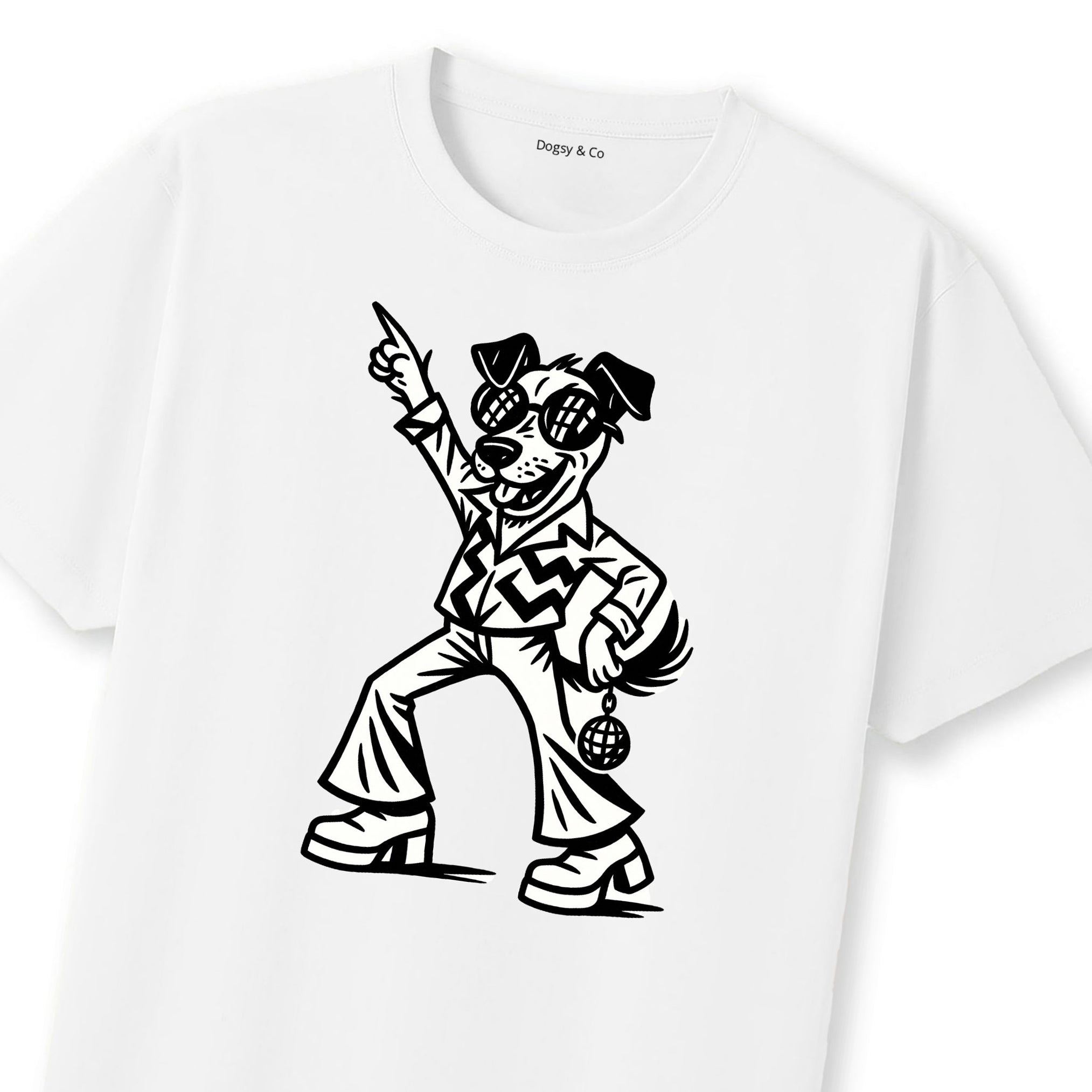 Jack Russell Disco Doggo T-Shirt | Dogsy & Co