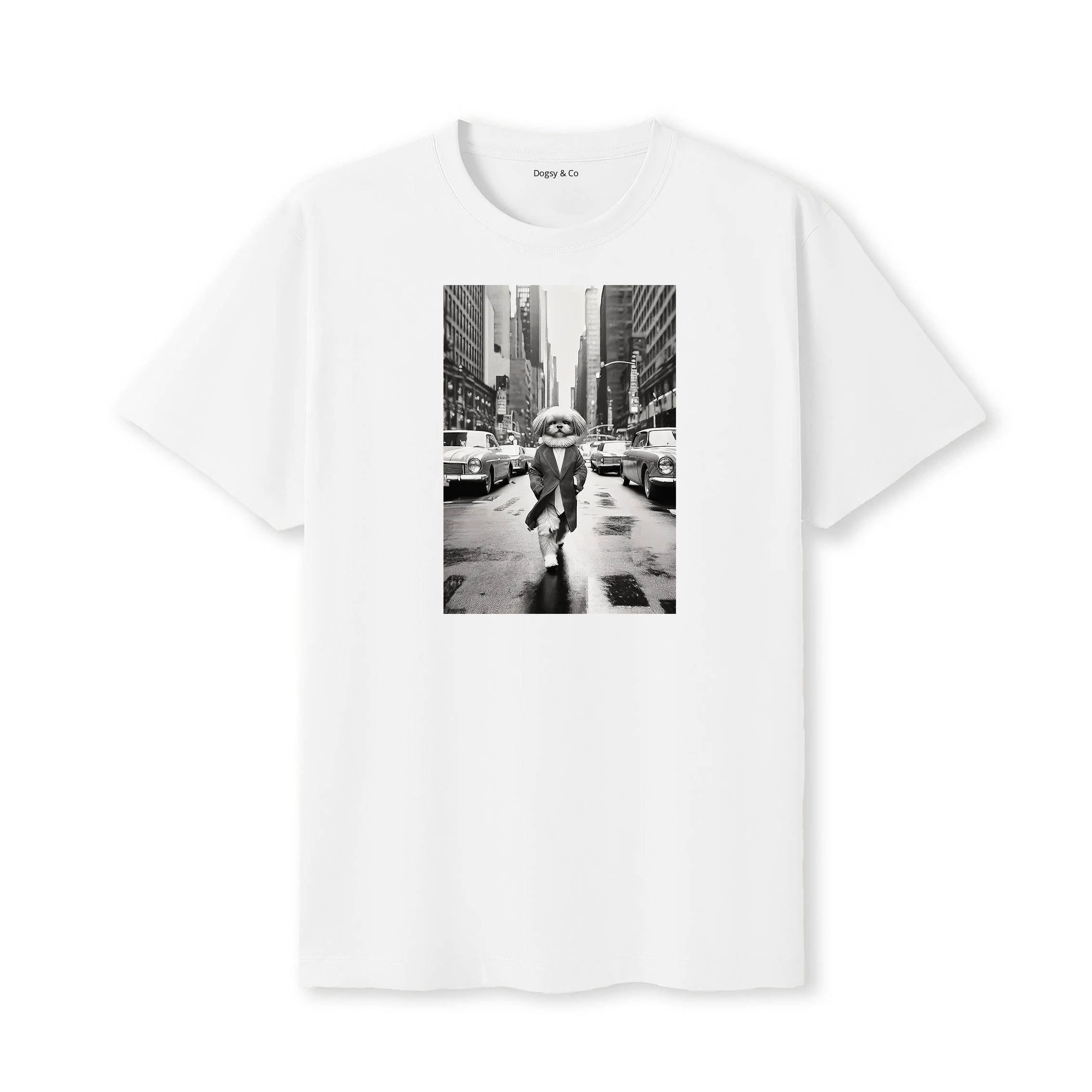 Japanese Chin Dogsy Dean T-Shirt White