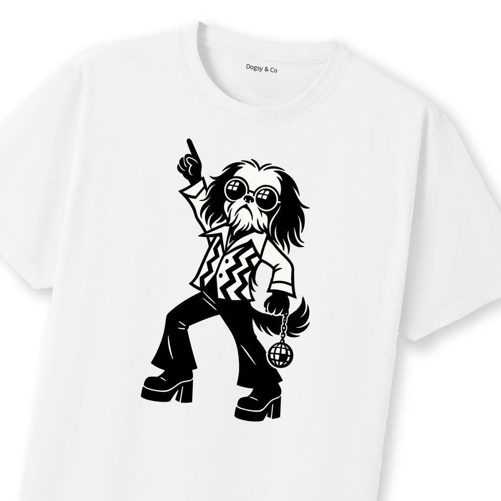 Japanese Chin Disco Doggo T-Shirt | Dogsy & Co