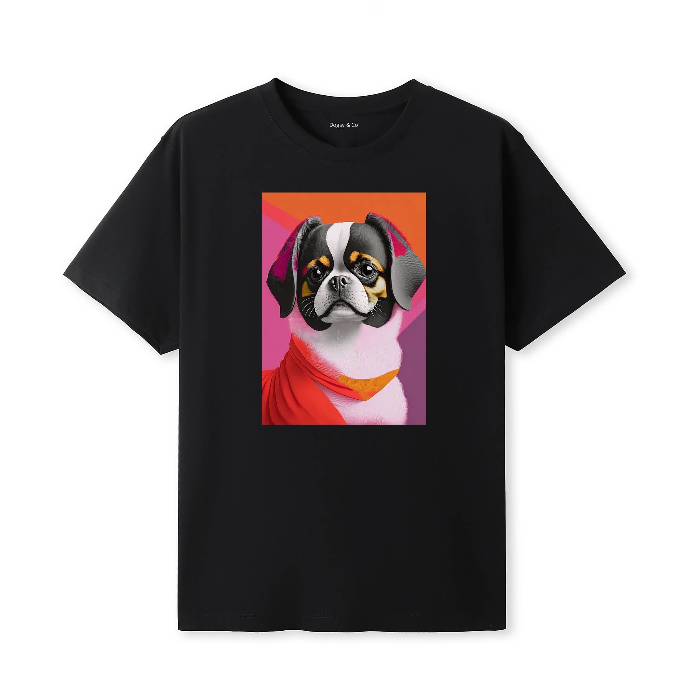 Japanese Chin Mod Pop Dogs T-Shirt Artwork