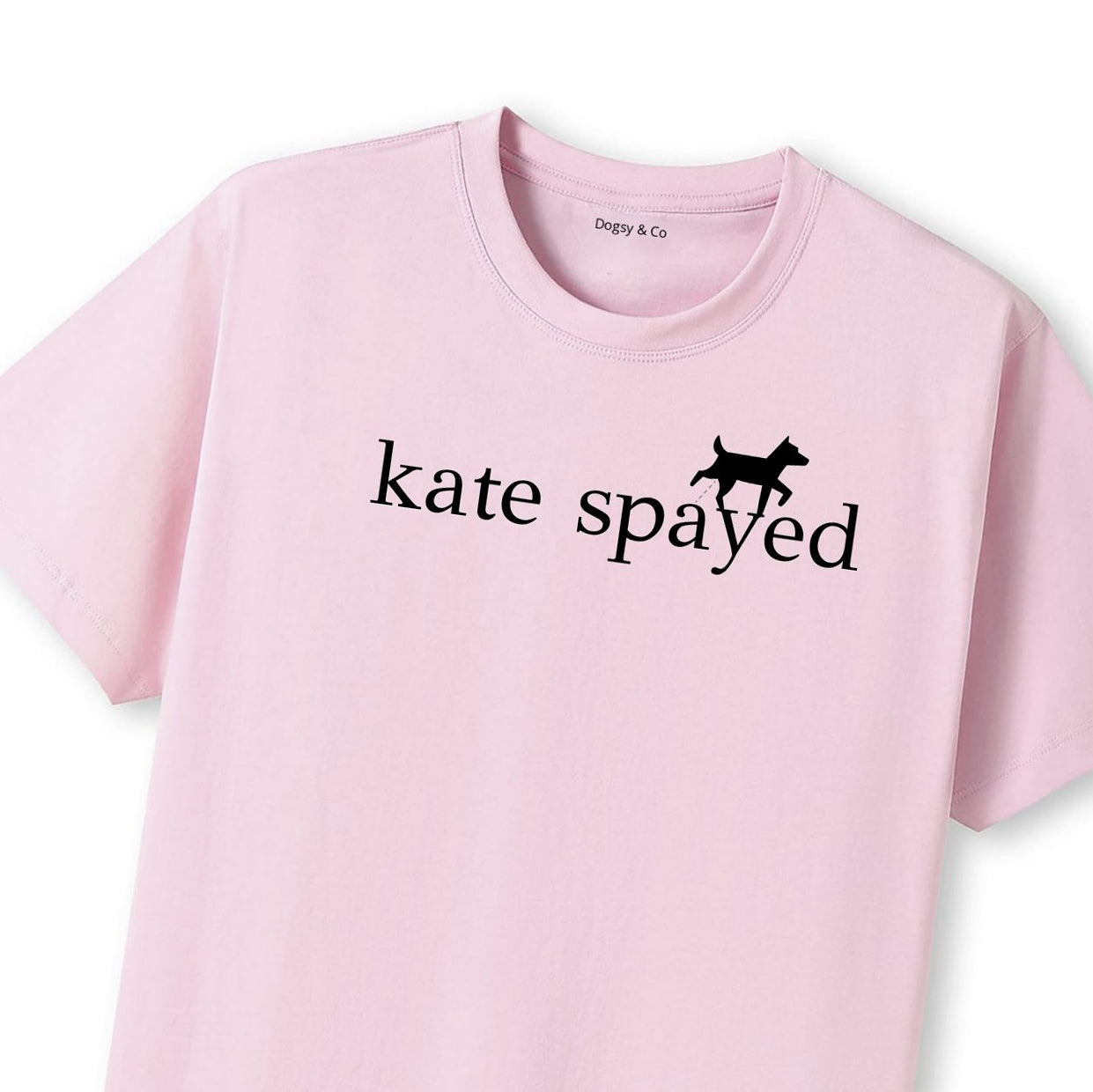 KATE SPAYED Dogsigner T-Shirt - close up view