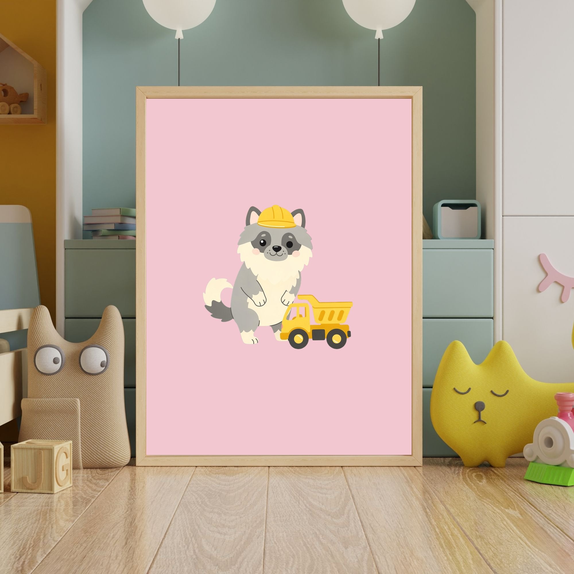 Keeshond Kids Nursery Wall Art Print Bundle — 22 Dog Costume Designs, 5 Colours, 6 Print Sizes | Digital Download
