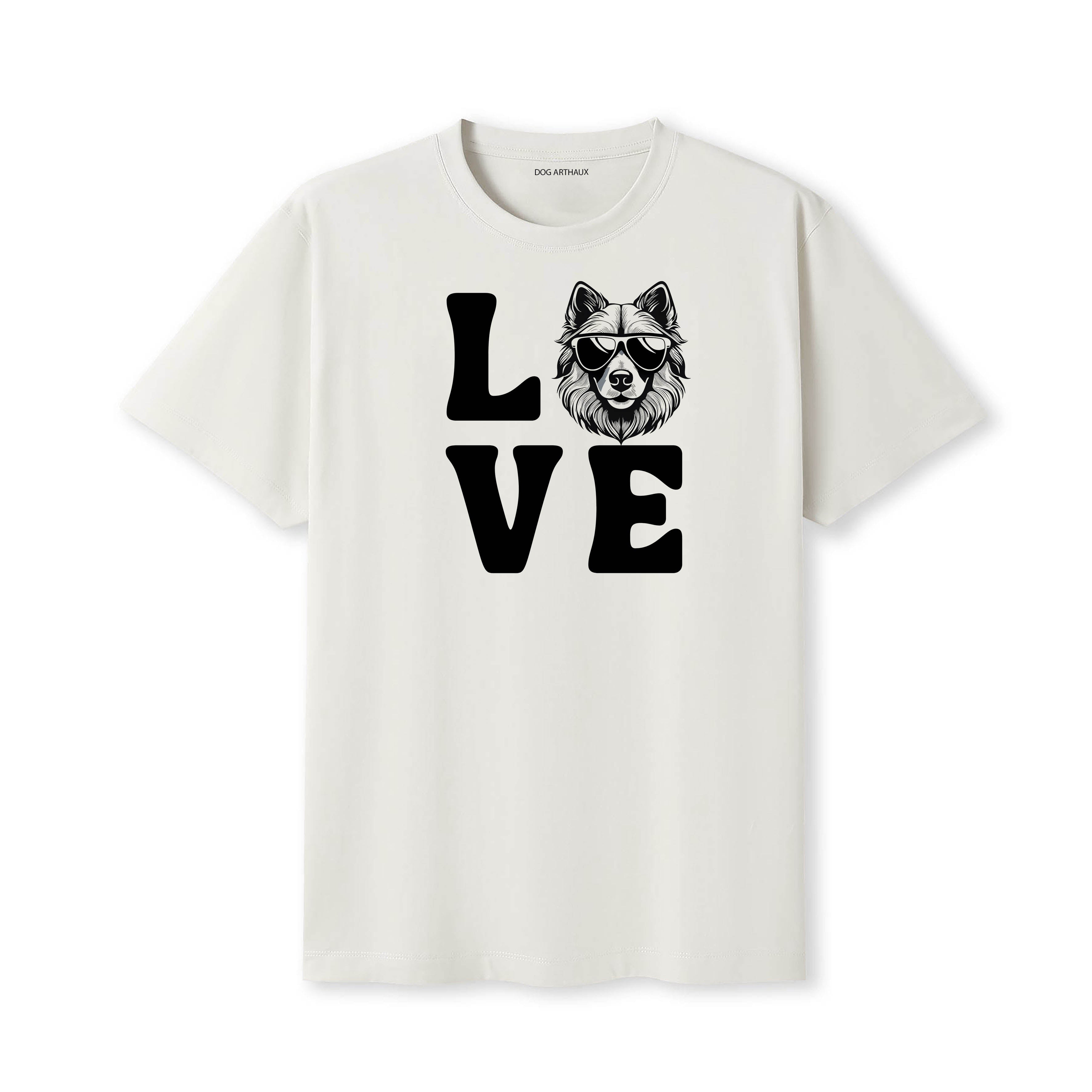 Keeshond LOVE DOGS Tshirt