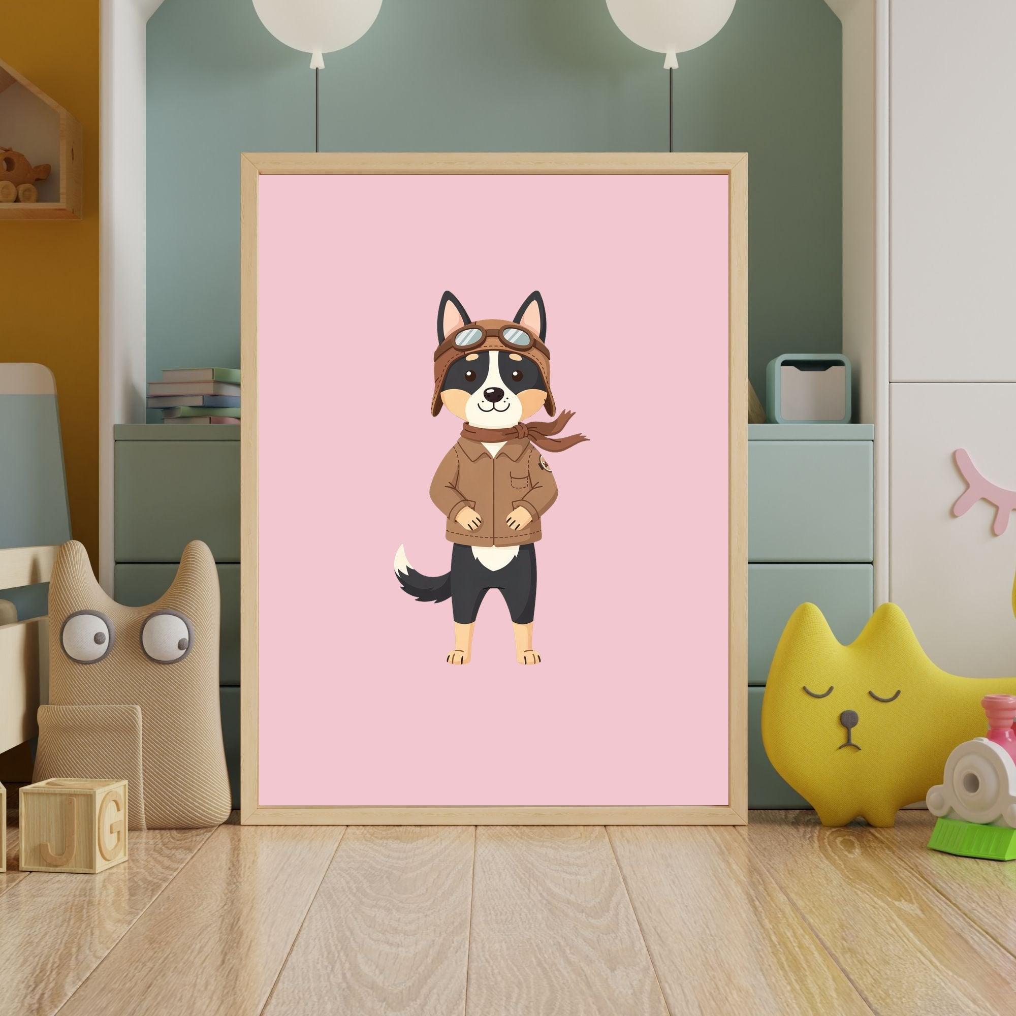 Kelpie Kids Nursery Wall Art Print Bundle — 22 Dog Costume Designs, 5 Colours, 6 Print Sizes | Digital Download