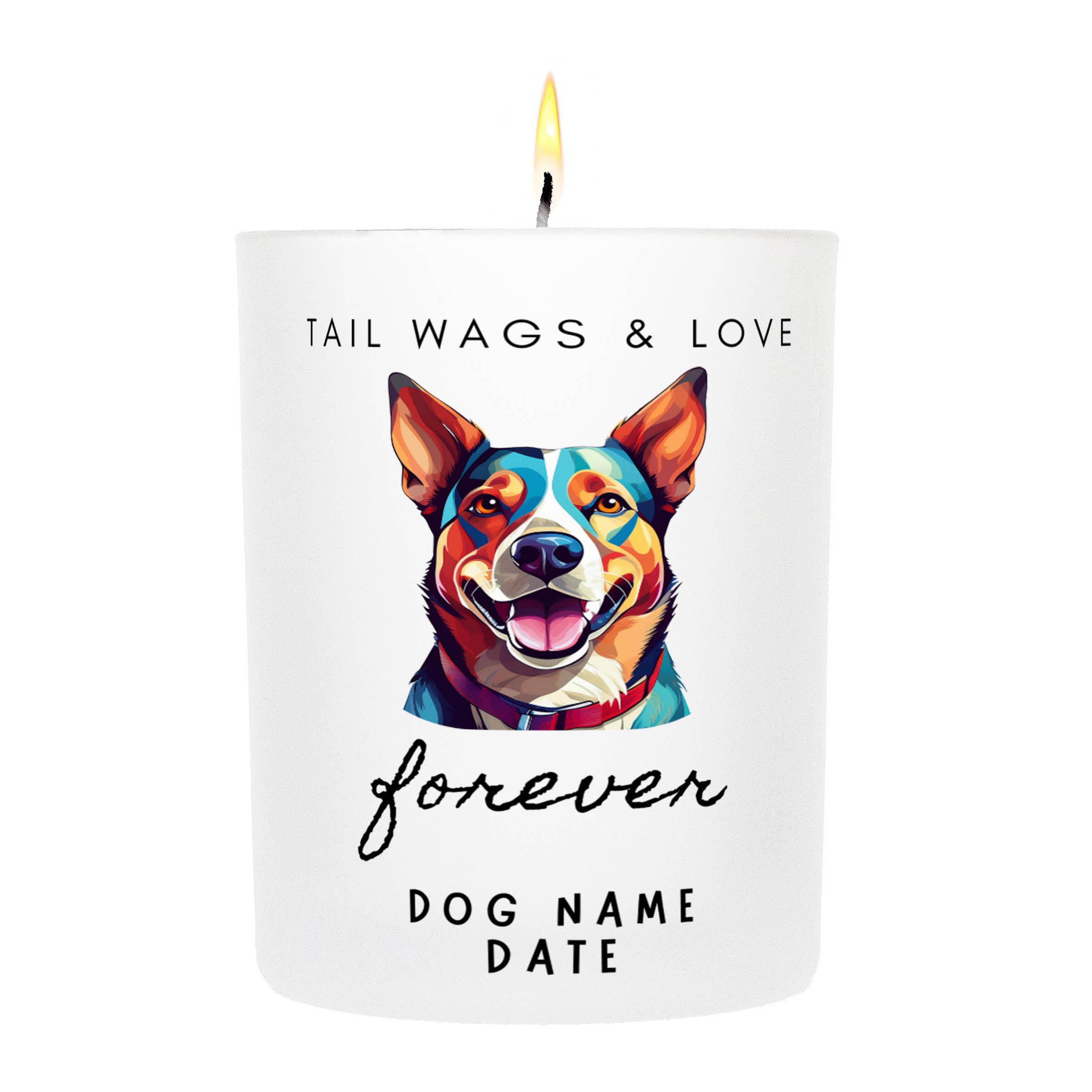 KELPIE   Tail Wags & Love Custom Candle