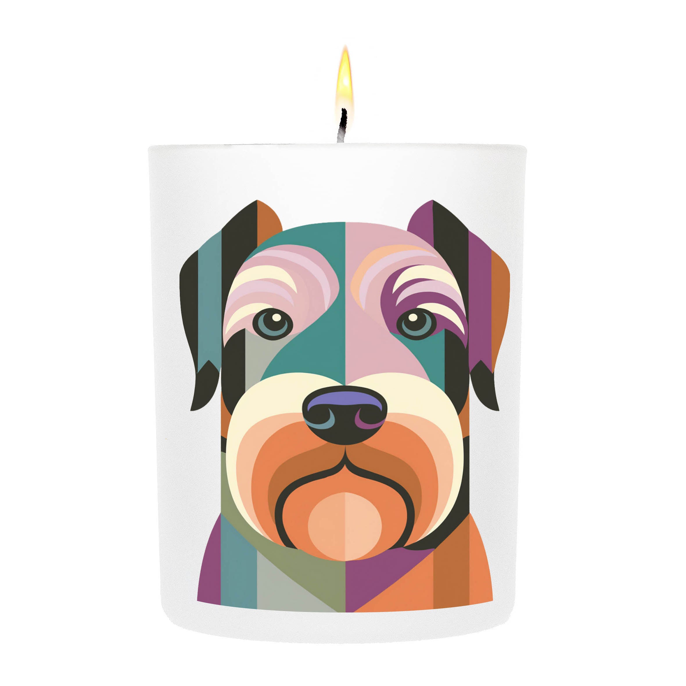 Kerry Blue Terrier Graphic Bold Dog Candle