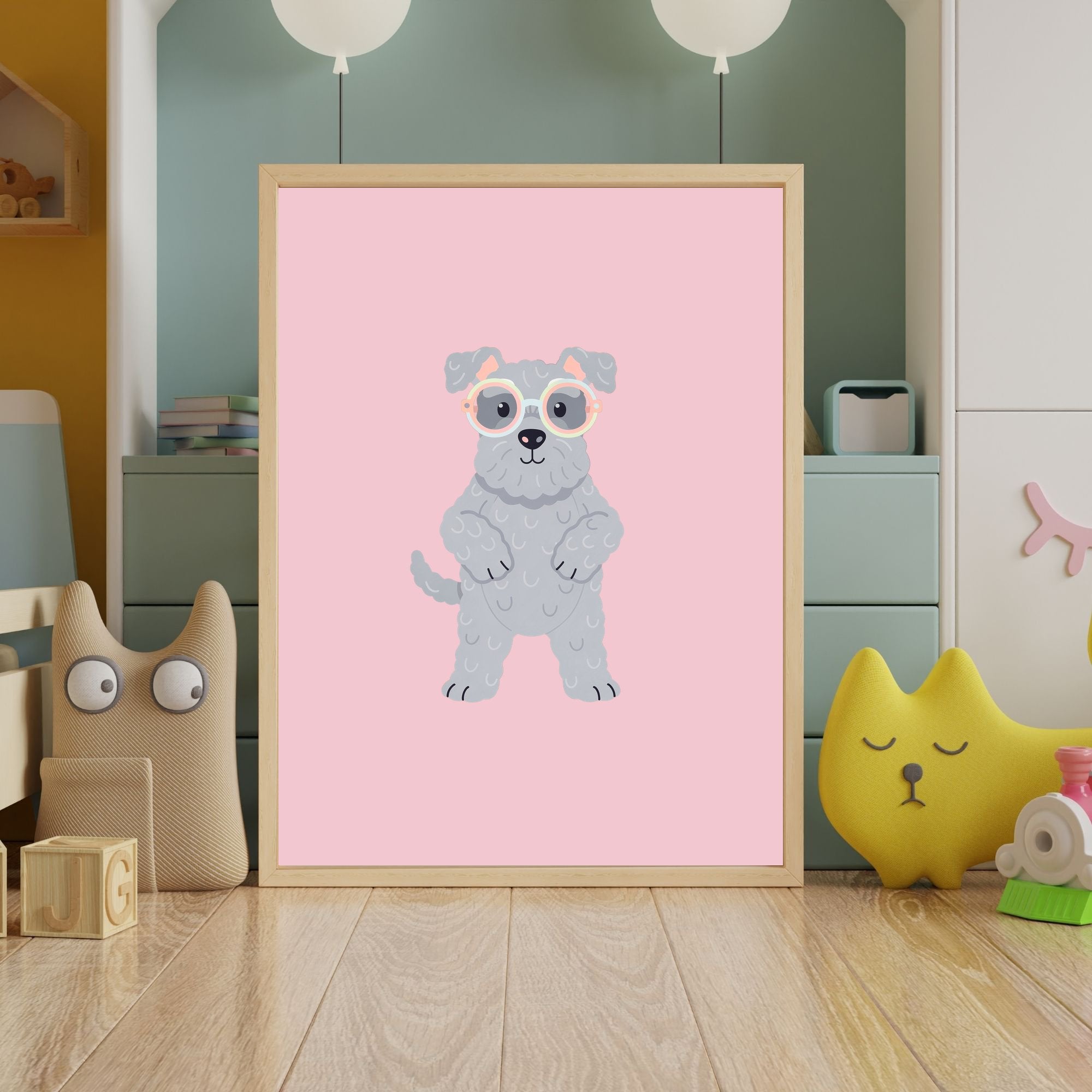 Kerry Blue Terrier Kids Nursery Wall Art Print Bundle — 22 Dog Costume Designs, 5 Colours, 6 Print Sizes | Digital Download