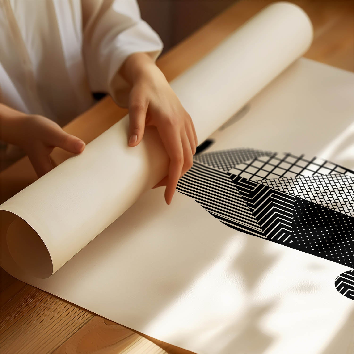 Koolie Geometric Line Art mockup