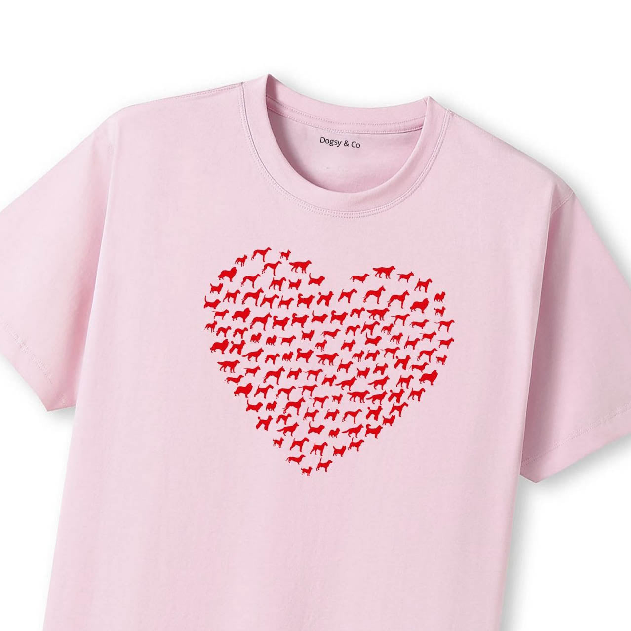 Love Heart Dogs - Dogs Shaped as a Love Heart T-Shirt - image 8