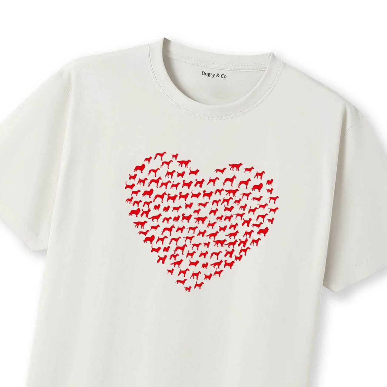Love Heart Dogs - Dogs Shaped as a Love Heart T-Shirt - image 9