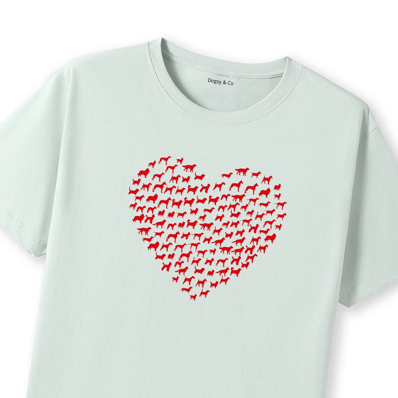 Love Heart Dogs - Dogs Shaped as a Love Heart T-Shirt - image 10