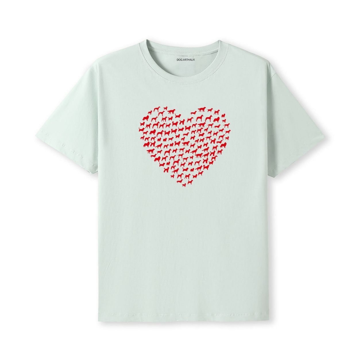 Love Heart Dogs - Dogs Shaped as a Love Heart T-Shirt