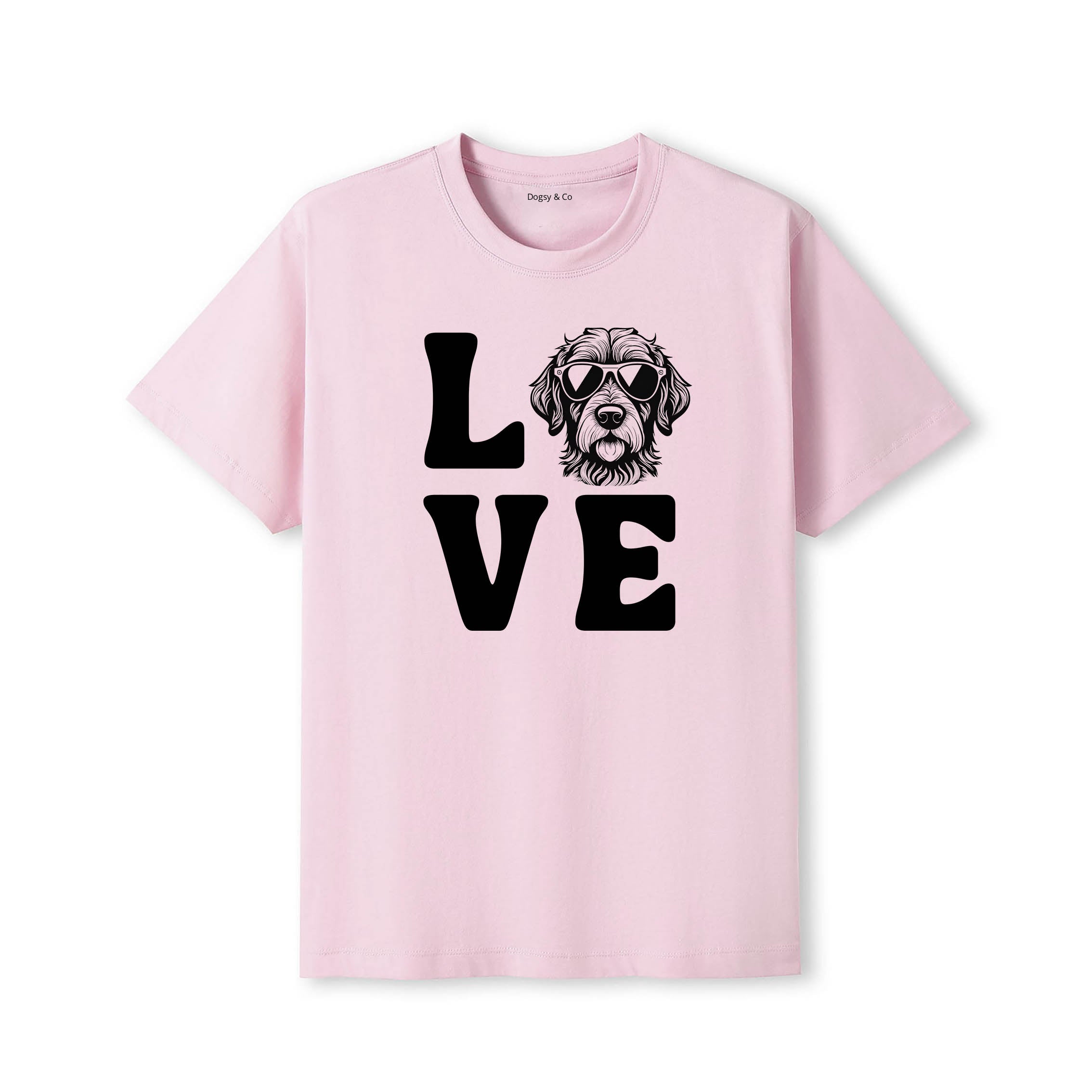 Labradoodle LOVE DOGS Tshirt - Pink