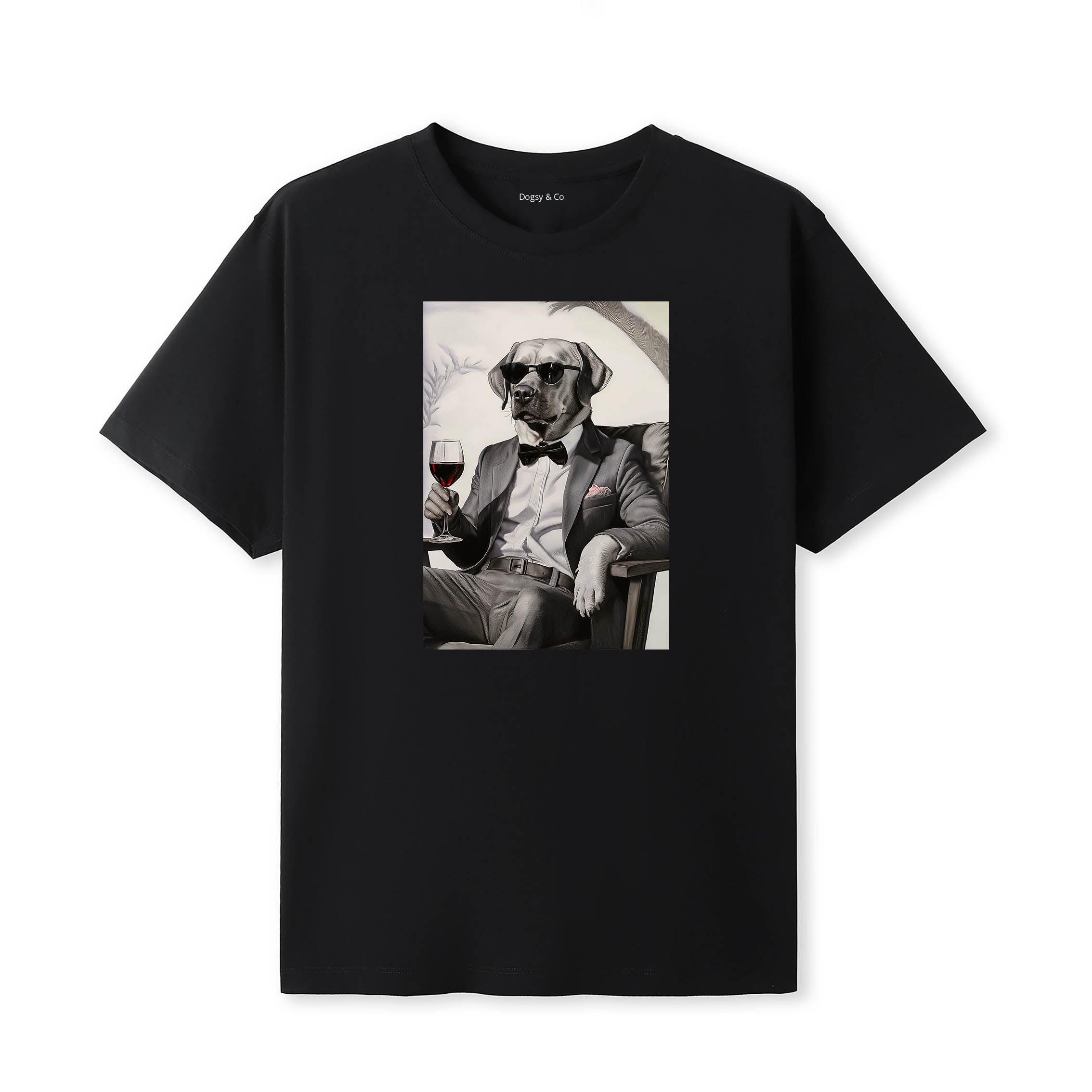 Labrador Retriever distinguished gentleman dog t-shirt - black