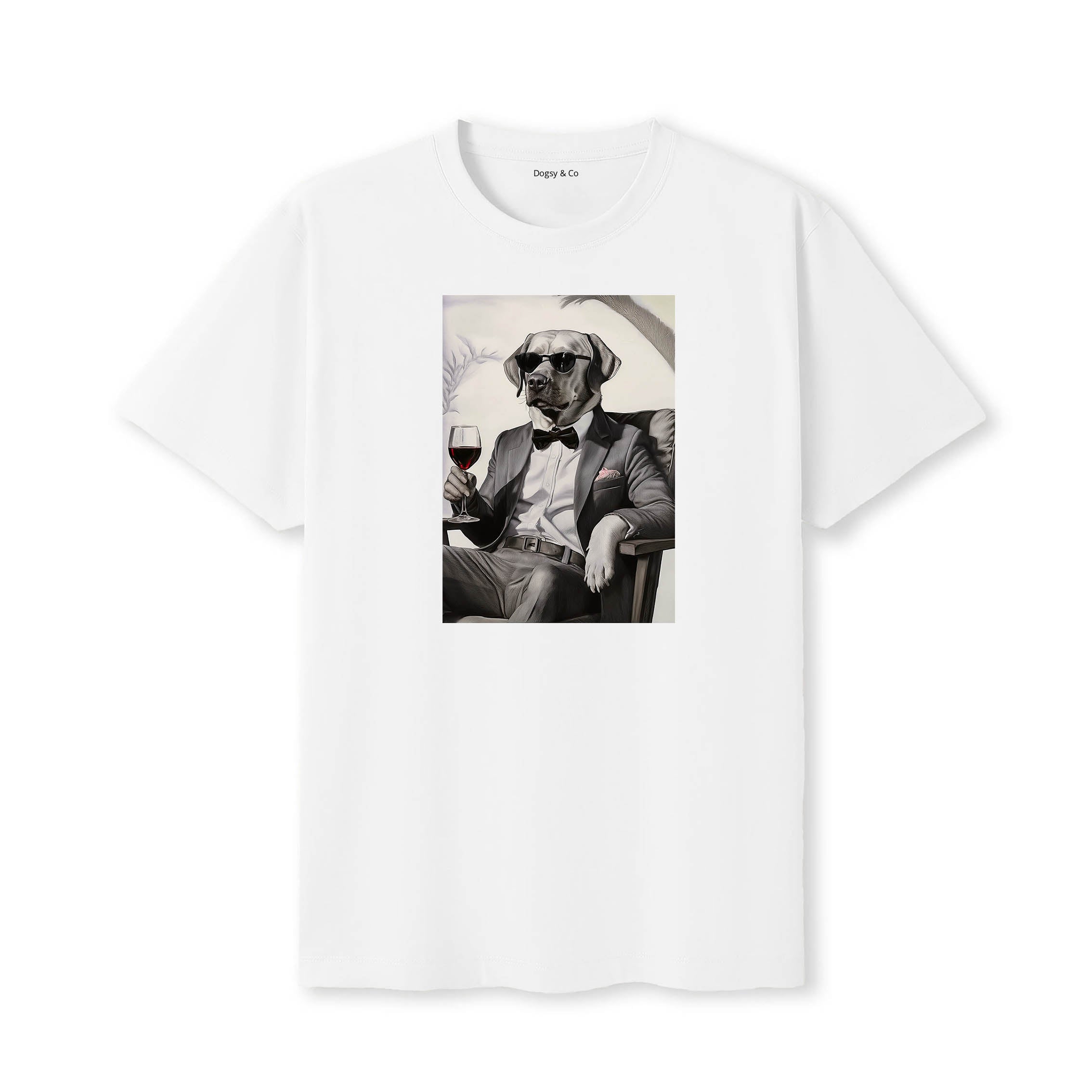 Labrador Retriever distinguished gentleman dog t-shirt - white