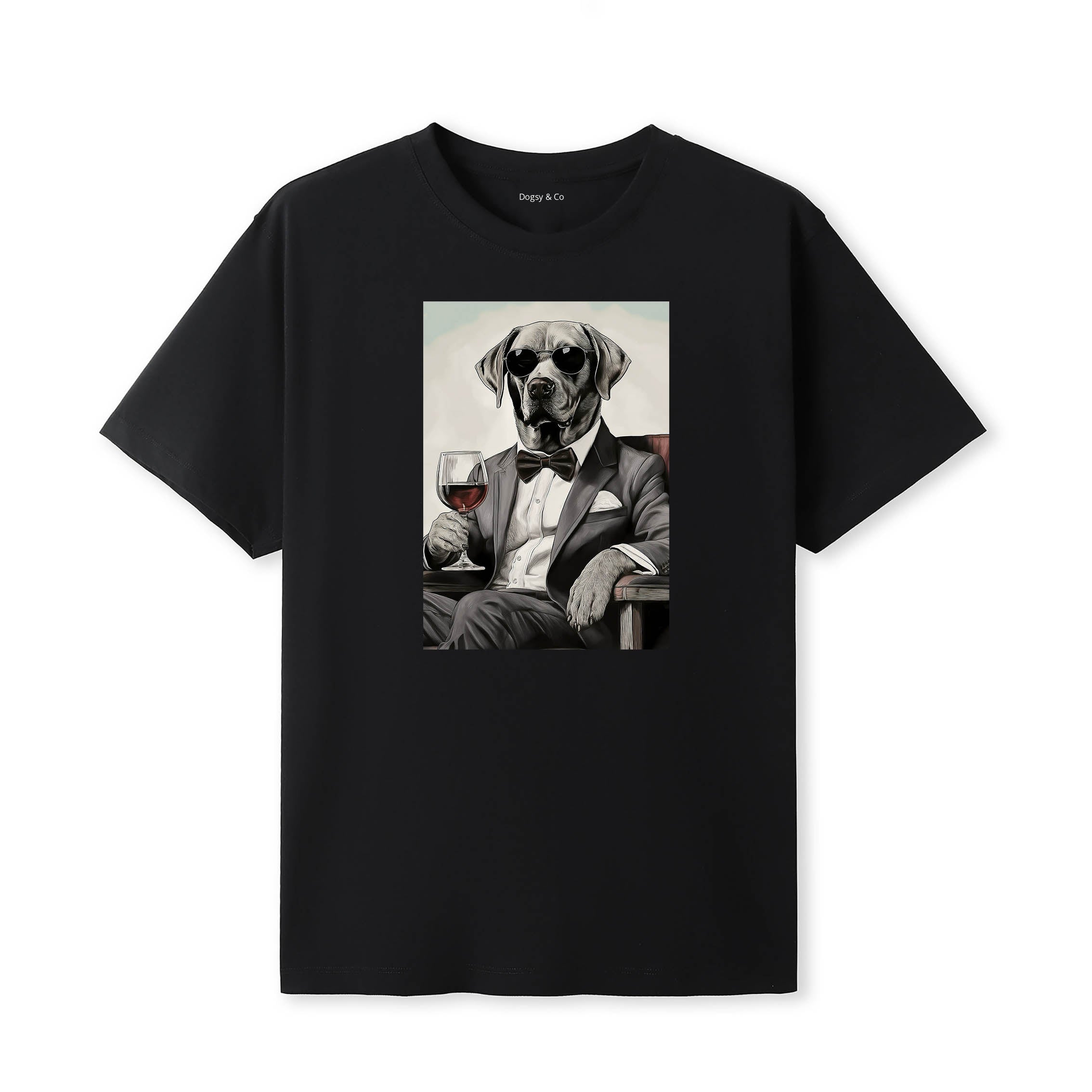 Labrador Retriever distinguished gentleman dog t-shirt - black