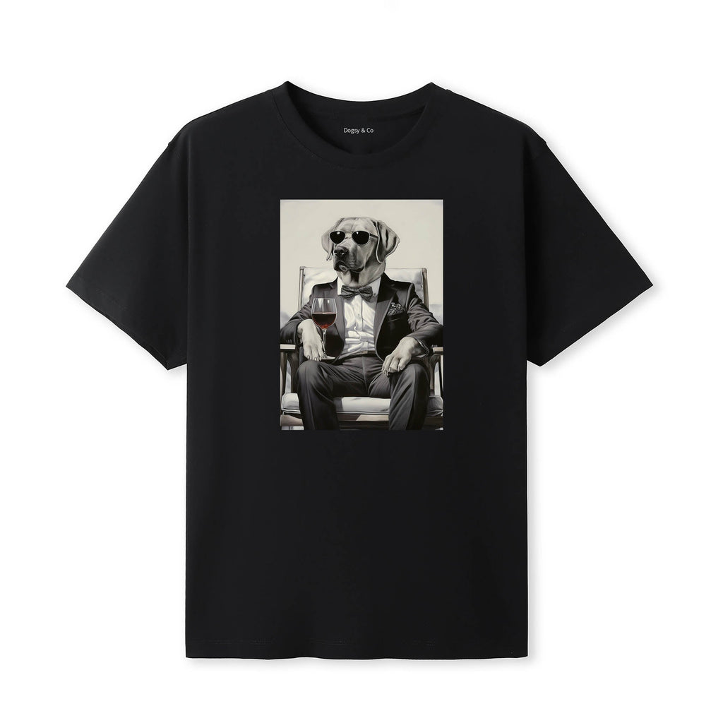 Labrador Retriever distinguished gentleman dog t-shirt - black