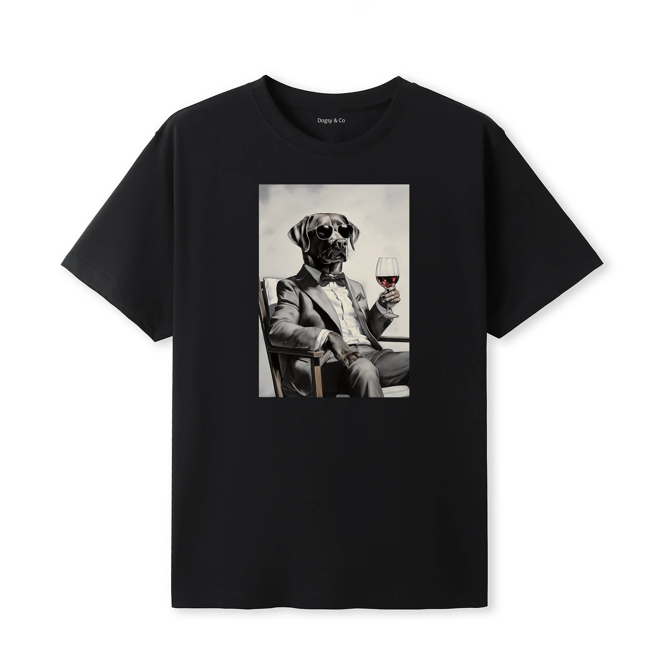 Labrador Retriever distinguished gentleman dog t-shirt - black