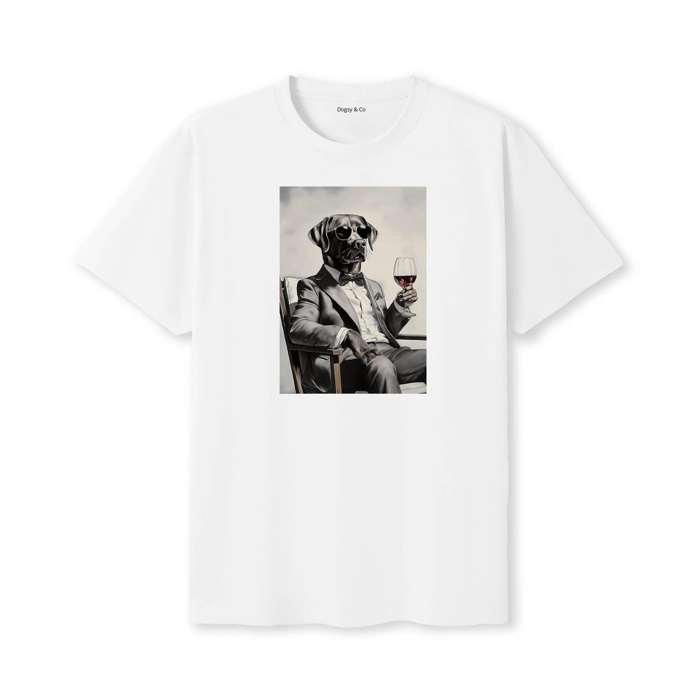 Labrador Retriever distinguished gentleman dog t-shirt - white