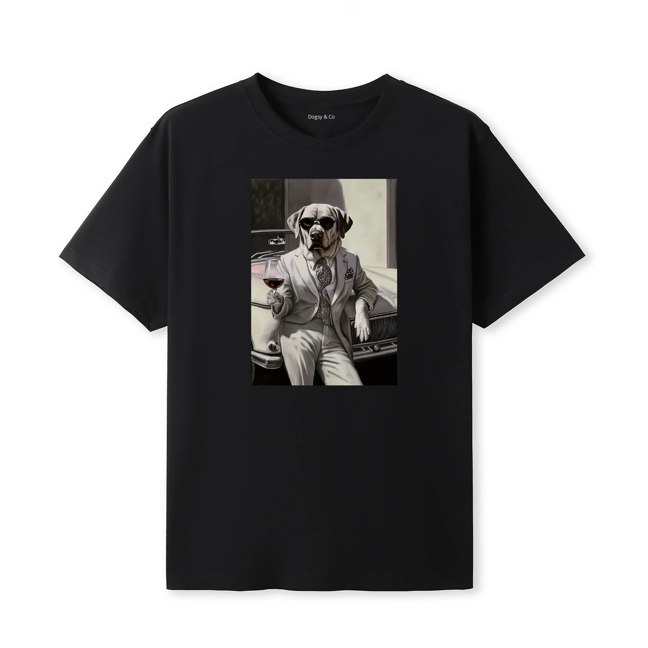 Labrador Retriever distinguished gentleman dog t-shirt - black