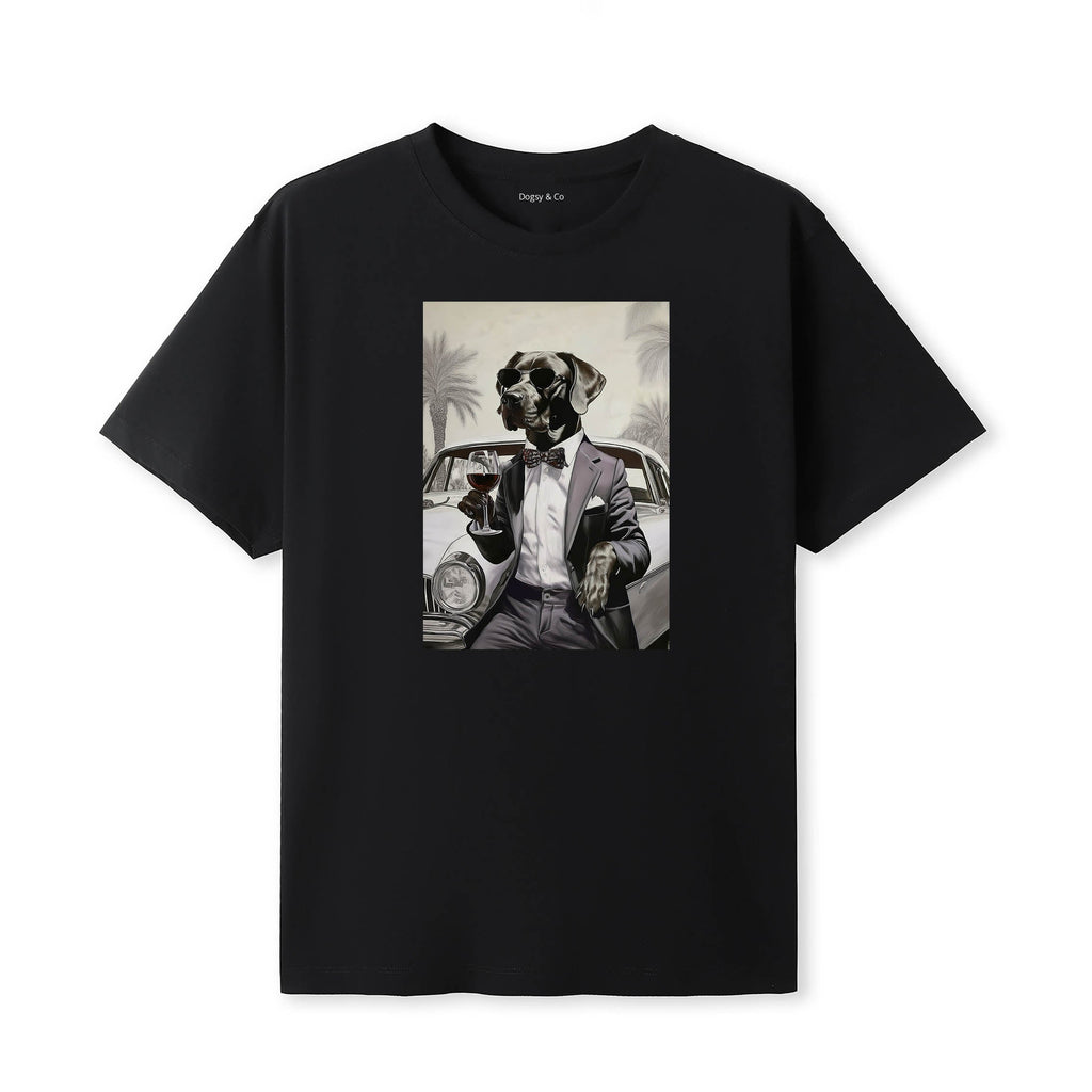 Labrador Retriever distinguished gentleman dog t-shirt - black