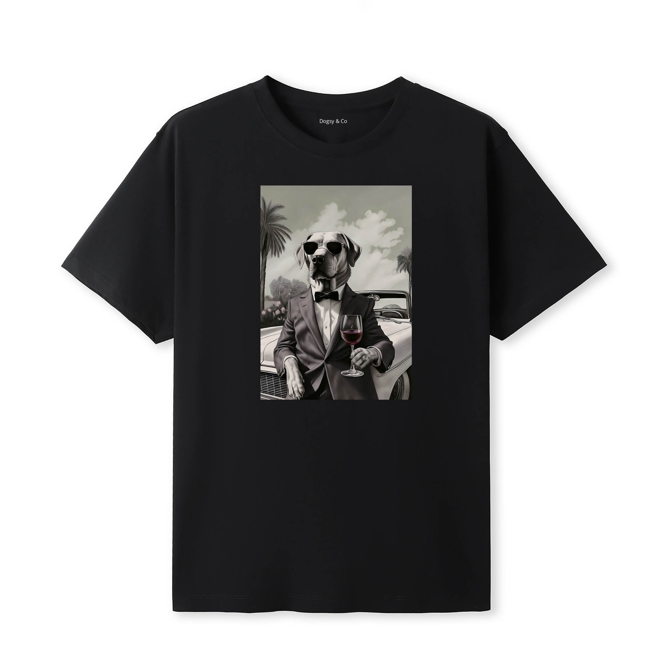 Labrador Retriever distinguished gentleman dog t-shirt - black