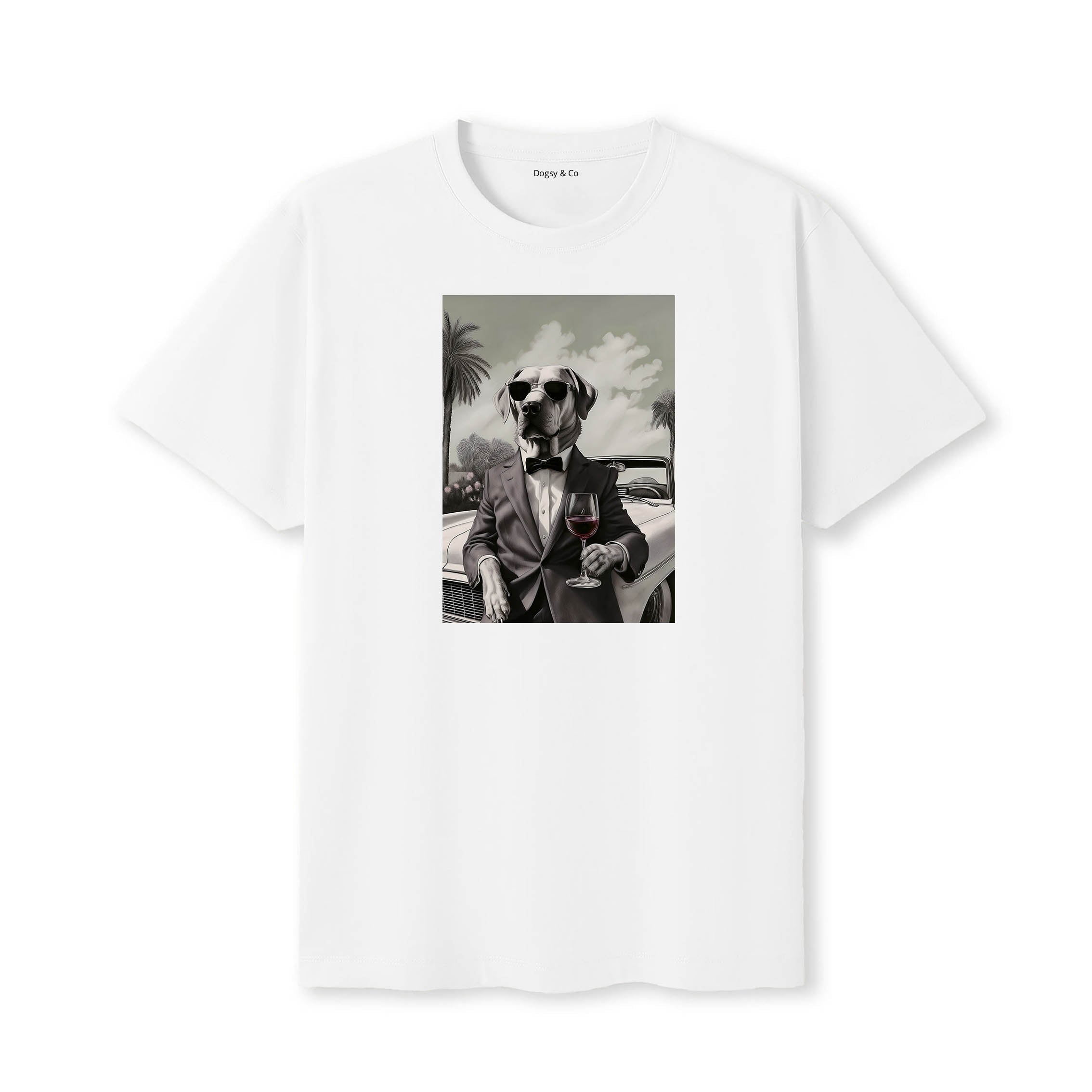 Labrador Retriever distinguished gentleman dog t-shirt - white