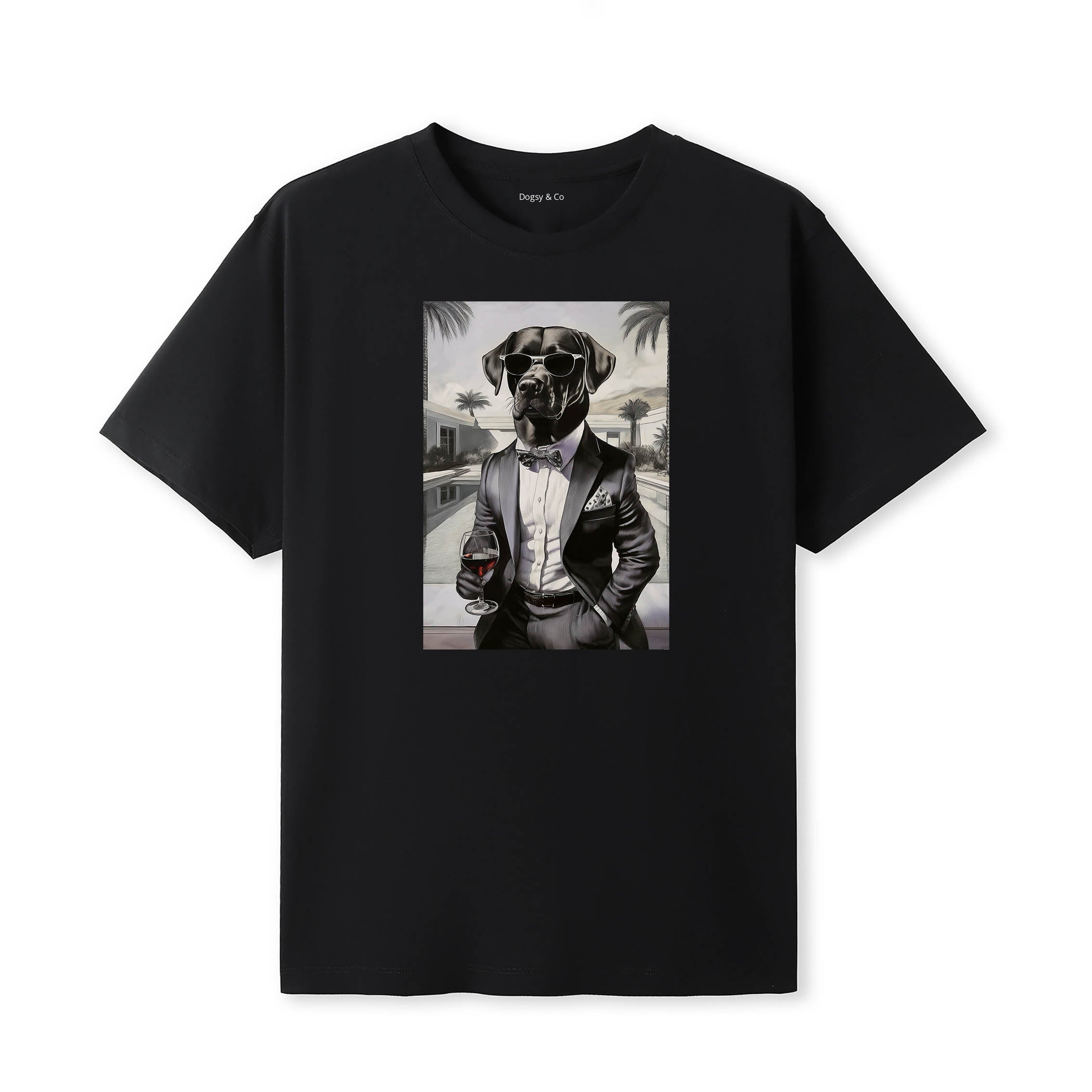 Labrador Retriever distinguished gentleman dog t-shirt - black