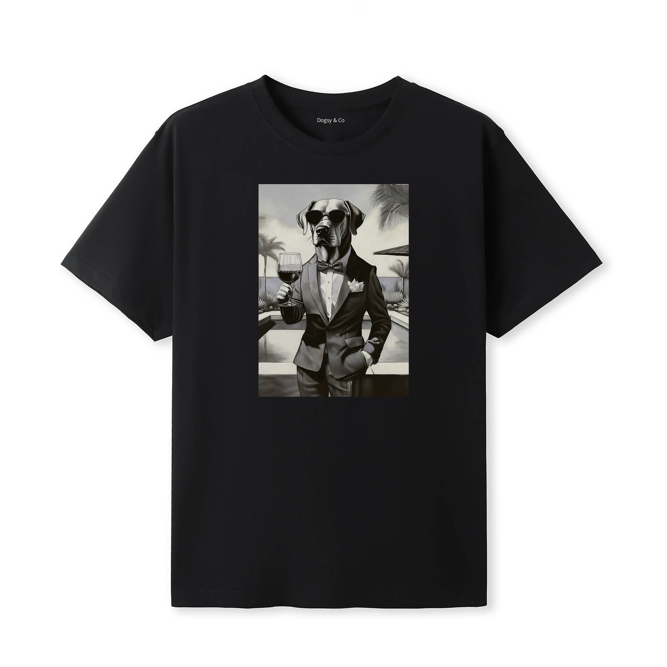 Labrador Retriever distinguished gentleman dog t-shirt - black