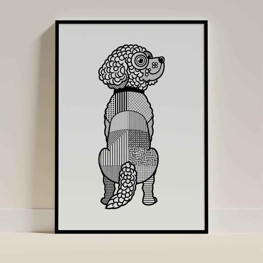 Lagotto Geometric Line Art mockup