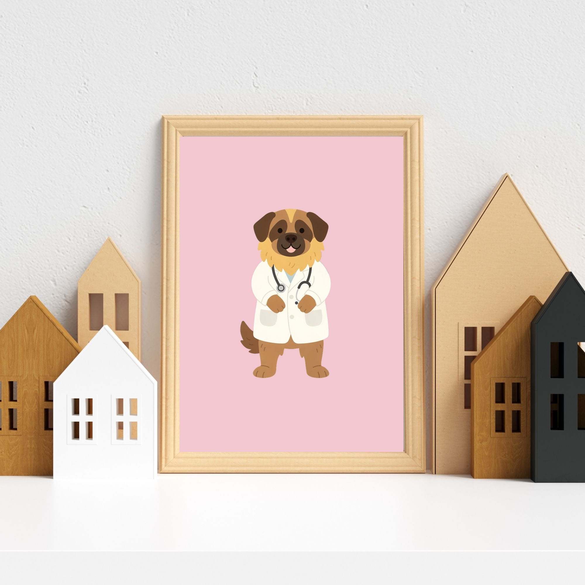 Leonberger Kids Nursery Wall Art Print Bundle — 22 Dog Costume Designs, 5 Colours, 6 Print Sizes | Digital Download