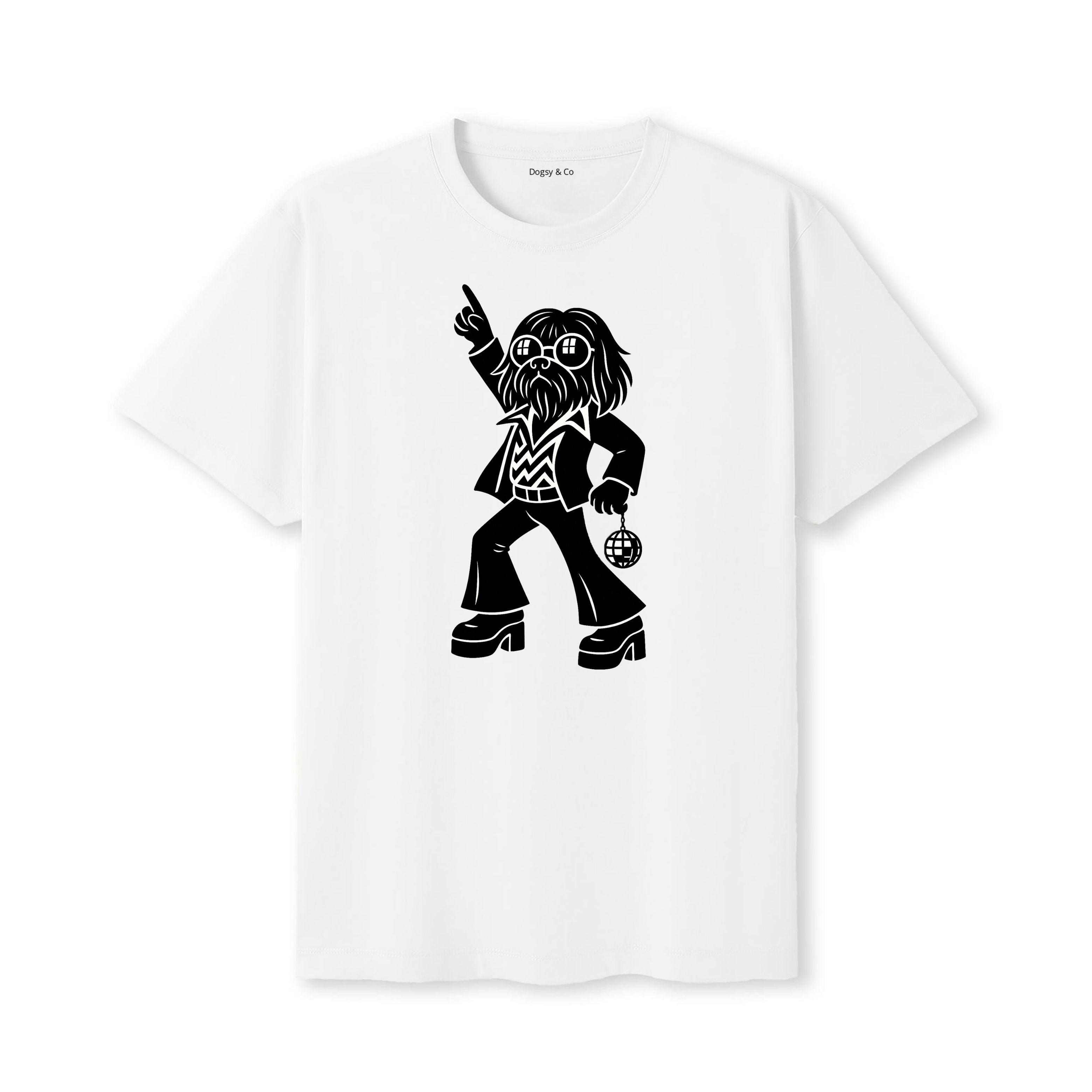 Lhasa Apso Disco Doggo T-Shirt - alternate view